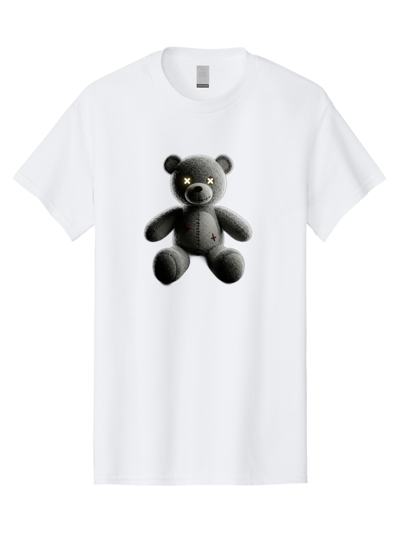 Cursed-Black-Teddy-Bear Men'S Graphic Tee, 100% Cotton, Comfortable Casual Summer Wear, Machine Washable, Vintage Camera, Old Camera, Antique Camera, Black Camera, Classic Photography, Photography Equipment, Nostalgic Device, Film Camera, Baf774