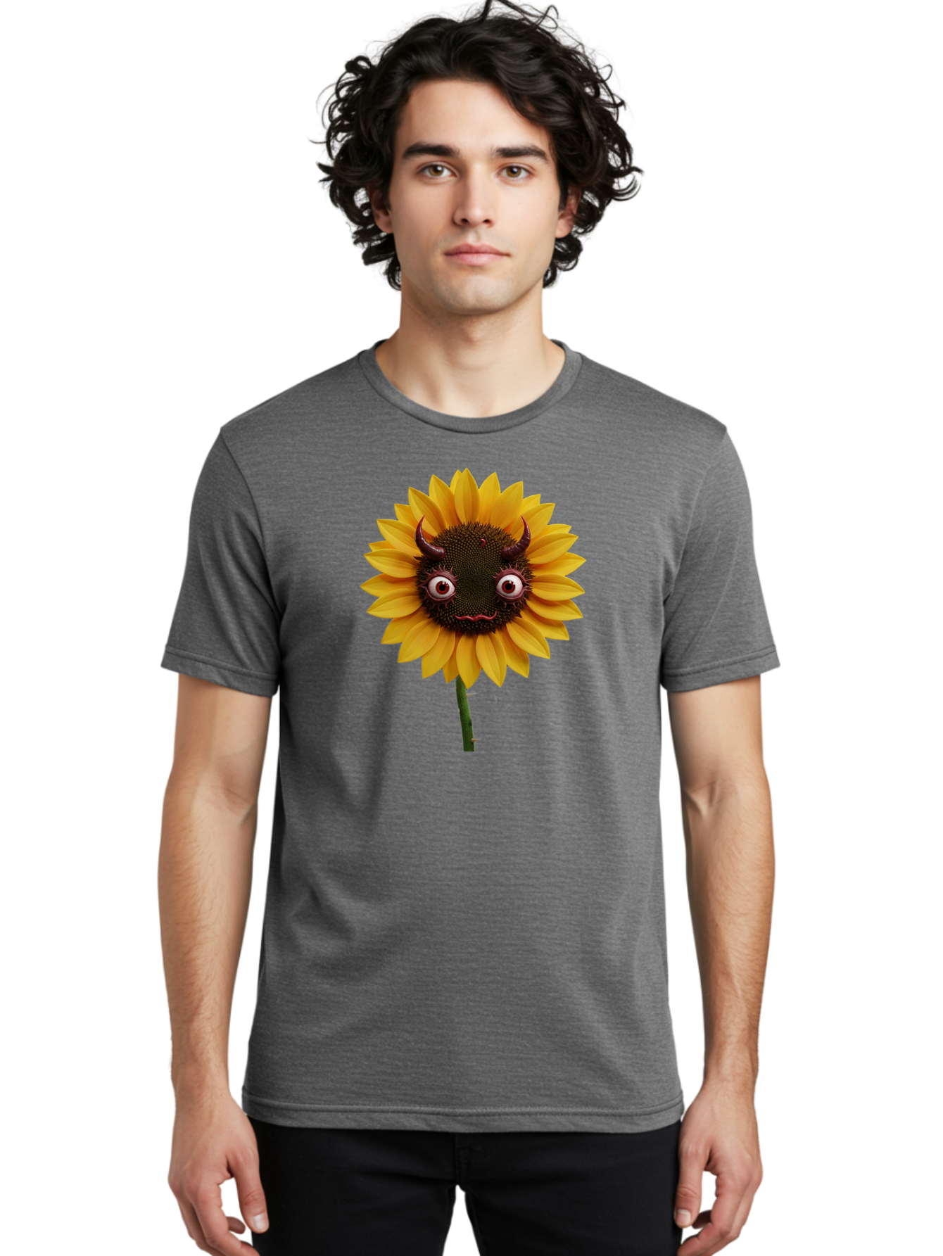 Demonic-Sunflower Men'S Graphic Tee, 100% Cotton, Comfortable Casual Summer Wear, Machine Washable, Vintage Camera, Old Camera, Antique Camera, Black Camera, Classic Photography, Photography Equipment, Nostalgic Device, Film Camera, Camera Art Baf780