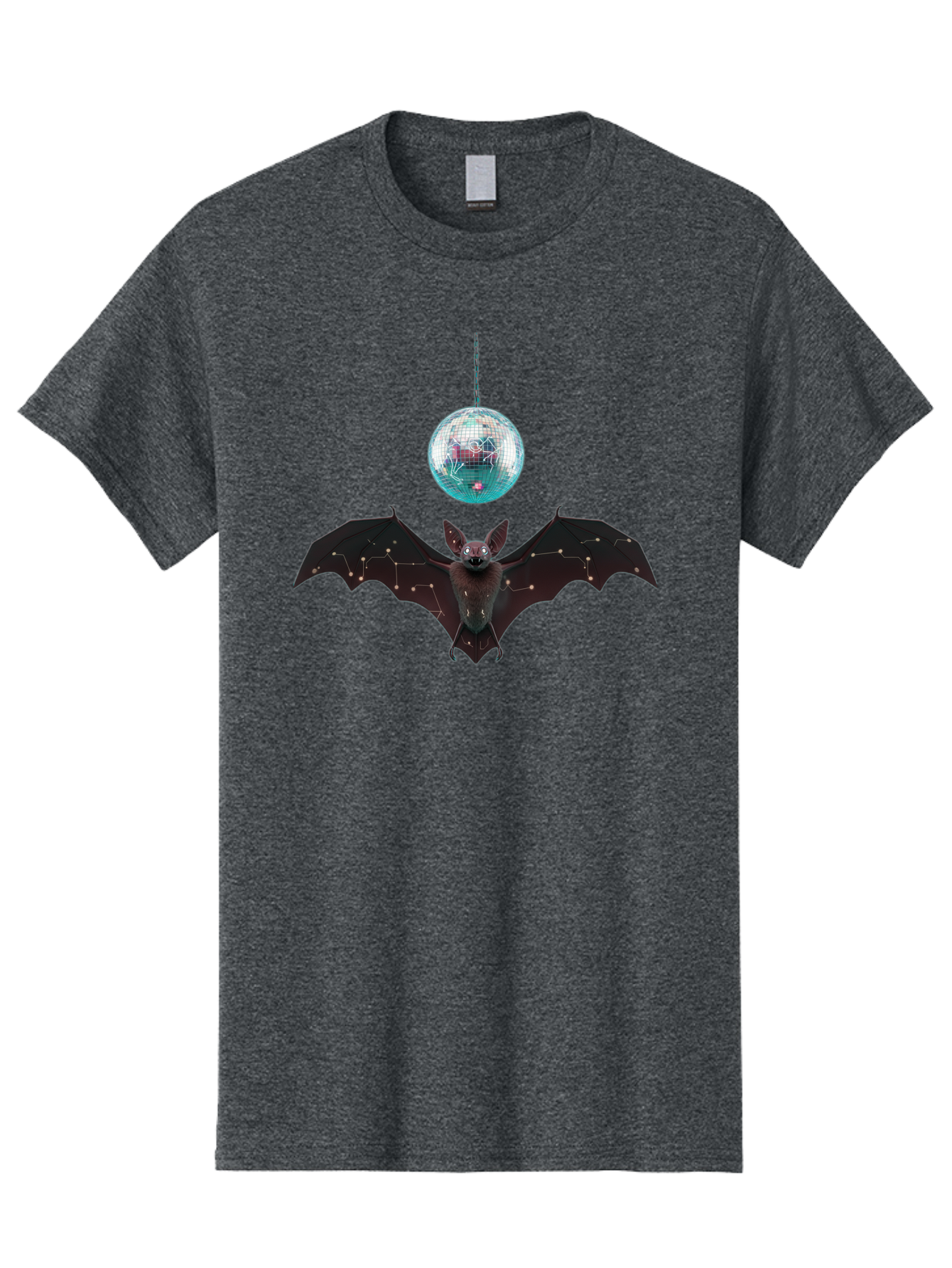 Disco-Bat-4 Men'S Graphic Tee, 100% Cotton, Comfortable Casual Summer Wear, Machine Washable, Vintage Camera, Old Camera, Antique Camera, Black Camera, Classic Photography, Photography Equipment, Nostalgic Device, Film Camera, Camera Art Baf790