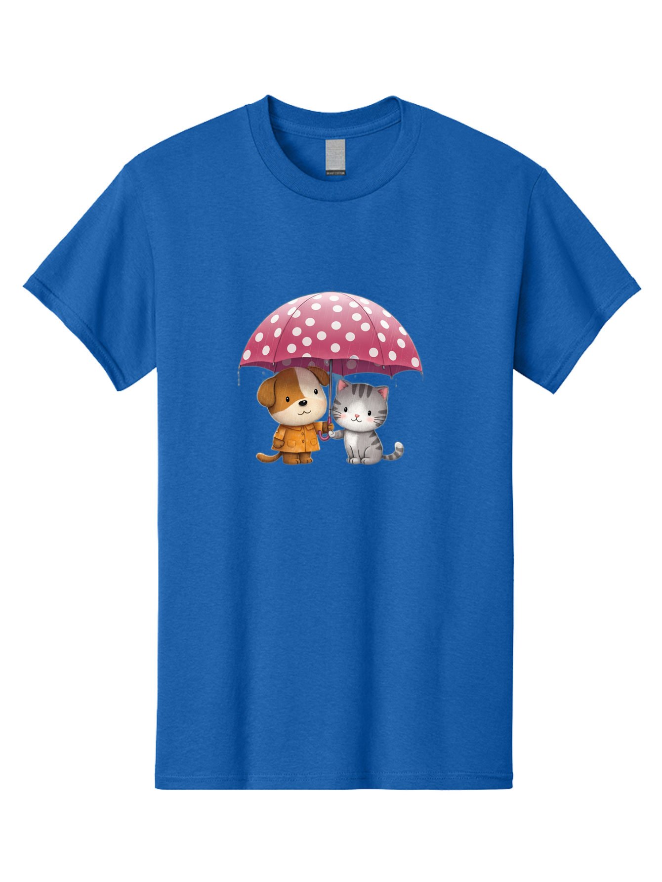 Dog-And-Cat-Under-Polka-Dot-Umbrella Men'S Graphic Tee, 100% Cotton, Comfortable Casual Summer Wear, Machine Washable, Vintage Camera, Old Camera, Antique Camera, Black Camera, Classic Photography, Photography Equipment, Nostalgic Device, Baf797