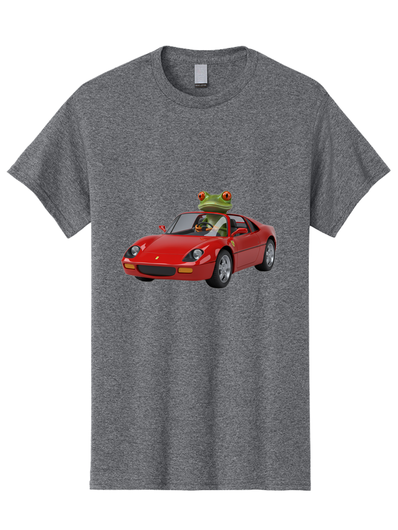 Ferrari-With-Frog Men'S Graphic Tee, 100% Cotton, Comfortable Casual Summer Wear, Machine Washable, Vintage Camera, Old Camera, Antique Camera, Black Camera, Classic Photography, Photography Equipment, Nostalgic Device, Film Camera, Camera Art Baf807
