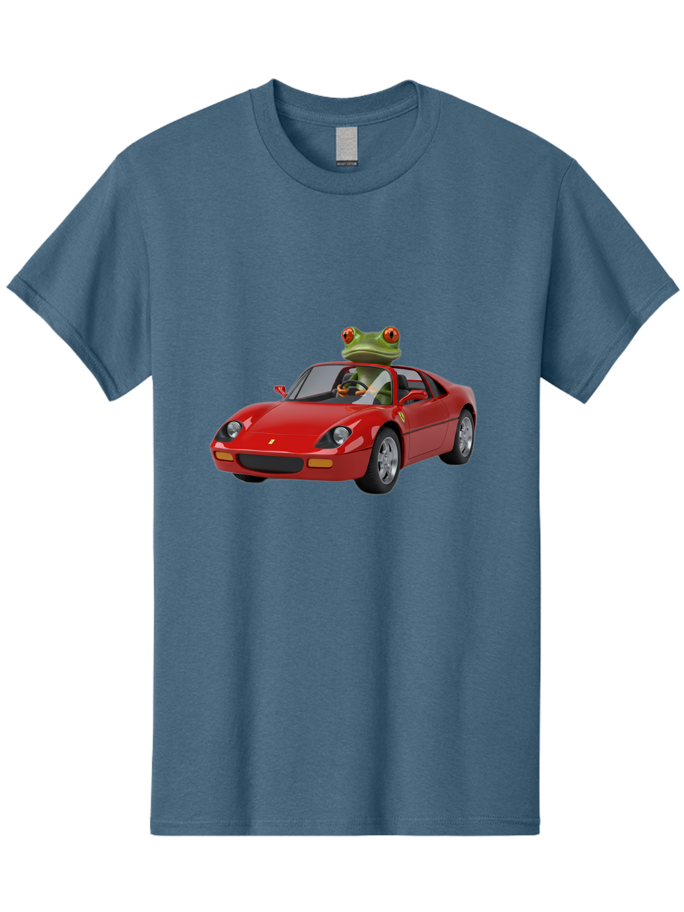 Ferrari-With-Frog Men'S Graphic Tee, 100% Cotton, Comfortable Casual Summer Wear, Machine Washable, Vintage Camera, Old Camera, Antique Camera, Black Camera, Classic Photography, Photography Equipment, Nostalgic Device, Film Camera, Camera Art Baf807