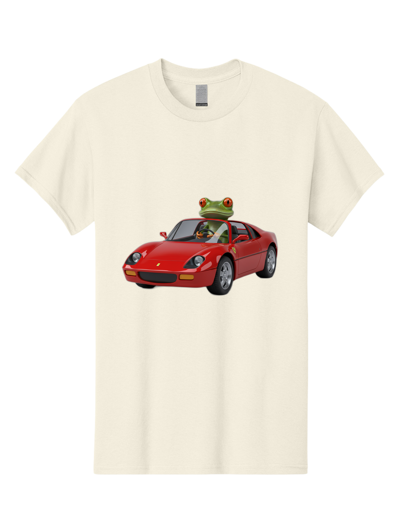Ferrari-With-Frog Men'S Graphic Tee, 100% Cotton, Comfortable Casual Summer Wear, Machine Washable, Vintage Camera, Old Camera, Antique Camera, Black Camera, Classic Photography, Photography Equipment, Nostalgic Device, Film Camera, Camera Art Baf807