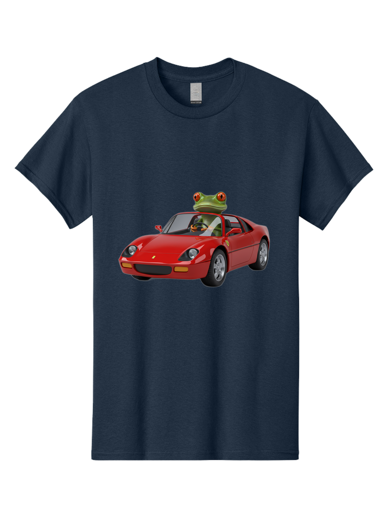 Ferrari-With-Frog Men'S Graphic Tee, 100% Cotton, Comfortable Casual Summer Wear, Machine Washable, Vintage Camera, Old Camera, Antique Camera, Black Camera, Classic Photography, Photography Equipment, Nostalgic Device, Film Camera, Camera Art Baf807