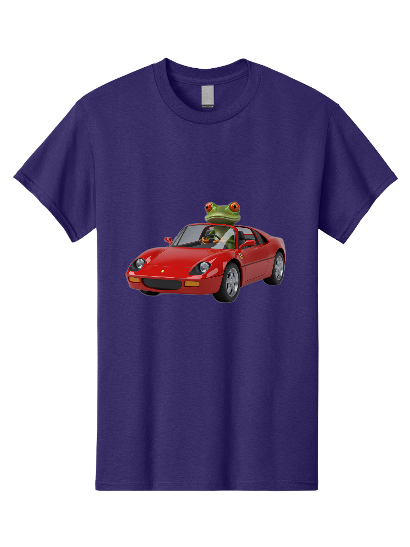 Ferrari-With-Frog Men'S Graphic Tee, 100% Cotton, Comfortable Casual Summer Wear, Machine Washable, Vintage Camera, Old Camera, Antique Camera, Black Camera, Classic Photography, Photography Equipment, Nostalgic Device, Film Camera, Camera Art Baf807