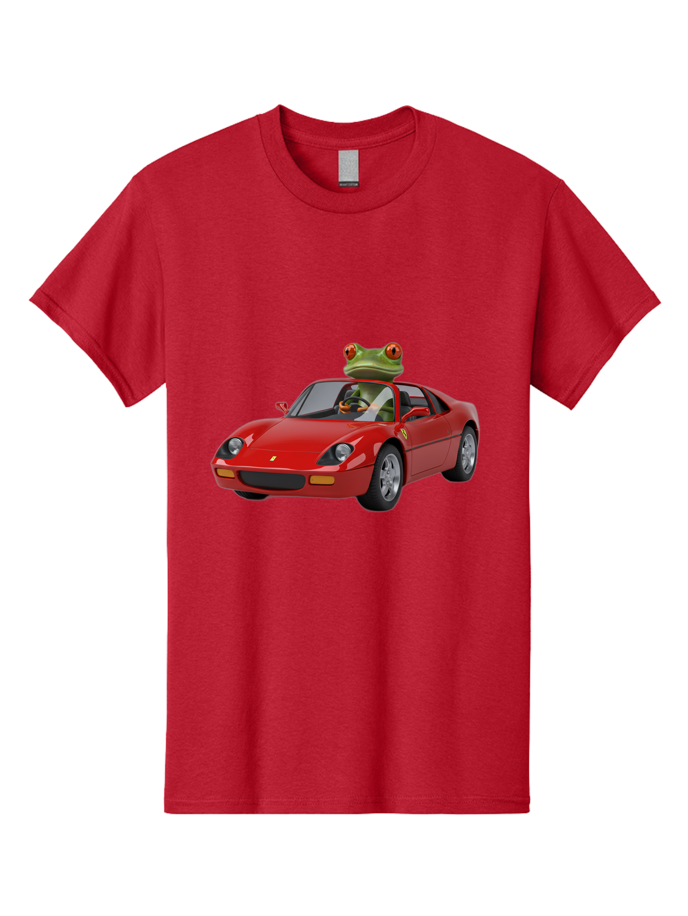 Ferrari-With-Frog Men'S Graphic Tee, 100% Cotton, Comfortable Casual Summer Wear, Machine Washable, Vintage Camera, Old Camera, Antique Camera, Black Camera, Classic Photography, Photography Equipment, Nostalgic Device, Film Camera, Camera Art Baf807