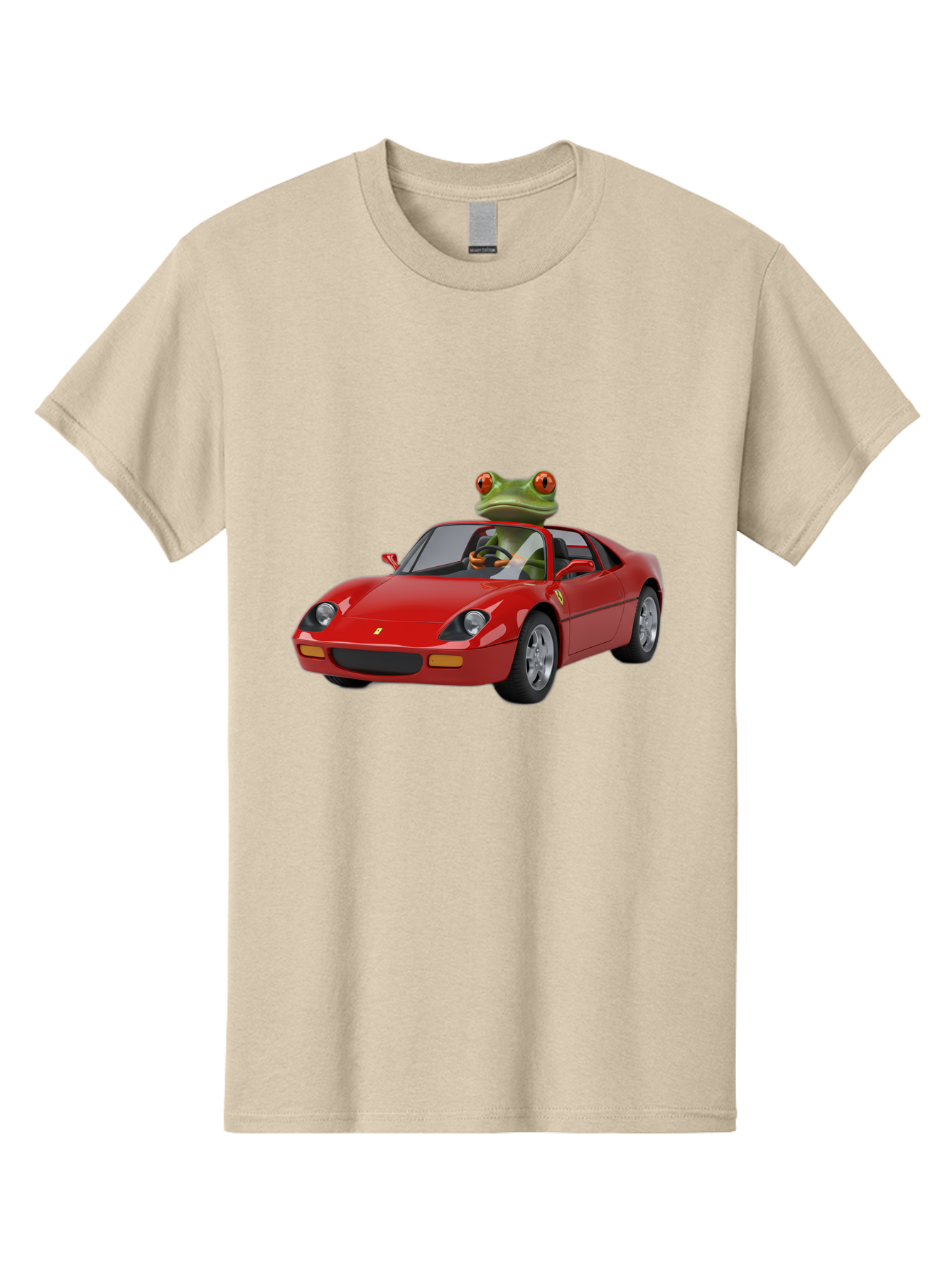 Ferrari-With-Frog Men'S Graphic Tee, 100% Cotton, Comfortable Casual Summer Wear, Machine Washable, Vintage Camera, Old Camera, Antique Camera, Black Camera, Classic Photography, Photography Equipment, Nostalgic Device, Film Camera, Camera Art Baf807