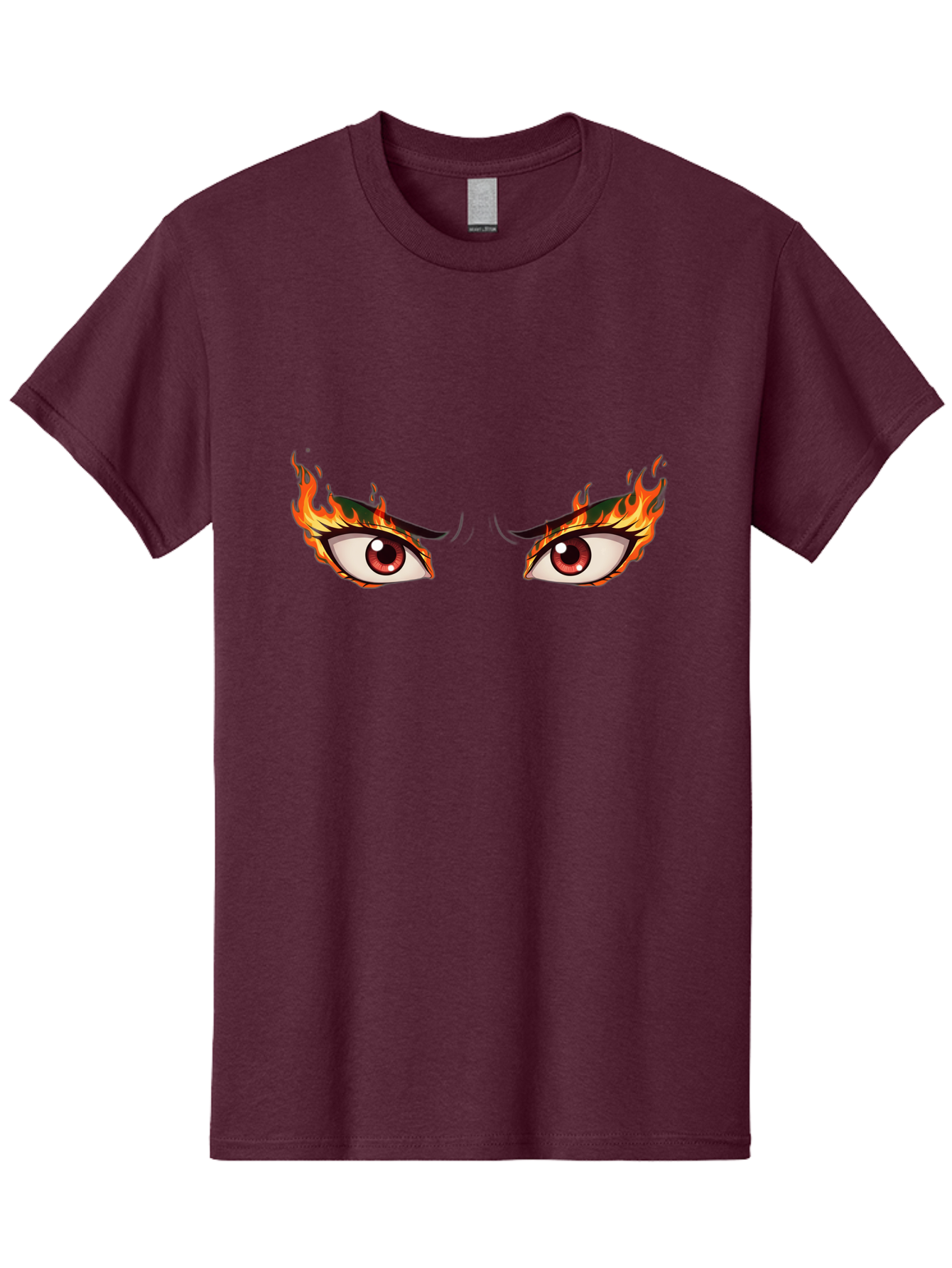 Fiery-Eyes-1 Men'S Graphic Tee, 100% Cotton, Comfortable Casual Summer Wear, Machine Washable, Vintage Camera, Old Camera, Antique Camera, Black Camera, Classic Photography, Photography Equipment, Nostalgic Device, Film Camera, Camera Art Baf808
