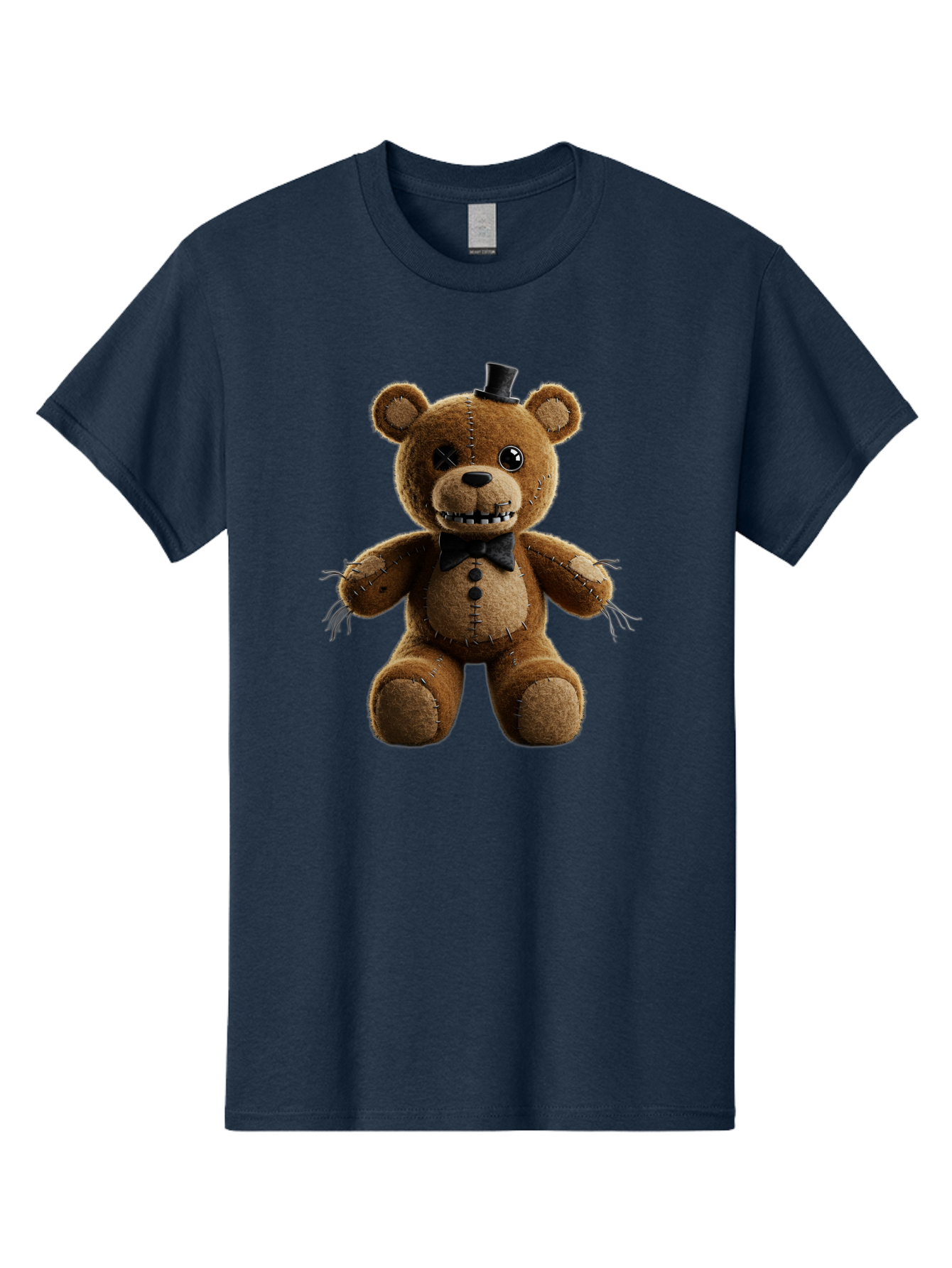 Five-Nights-At-Freddy-S-Teddy-Bear-1 Men'S Graphic Tee, 100% Cotton, Comfortable Casual Summer Wear, Machine Washable, Vintage Camera, Old Camera, Antique Camera, Black Camera, Classic Photography, Photography Equipment, Nostalgic Device, Baf812