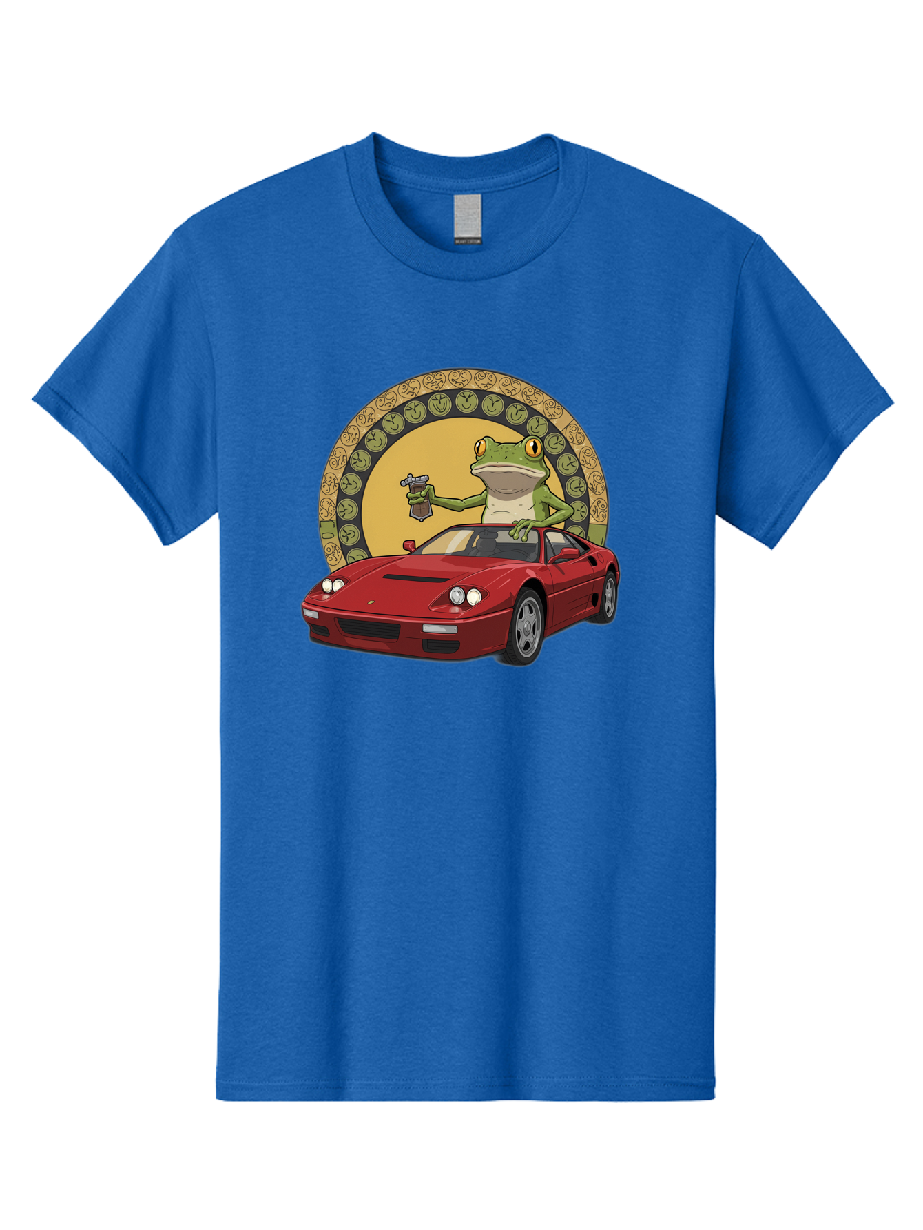 Frog-Driving-Ferrari-1 Men'S Graphic Tee, 100% Cotton, Comfortable Casual Summer Wear, Machine Washable, Vintage Camera, Old Camera, Antique Camera, Black Camera, Classic Photography, Photography Equipment, Nostalgic Device, Film Camera, Baf820