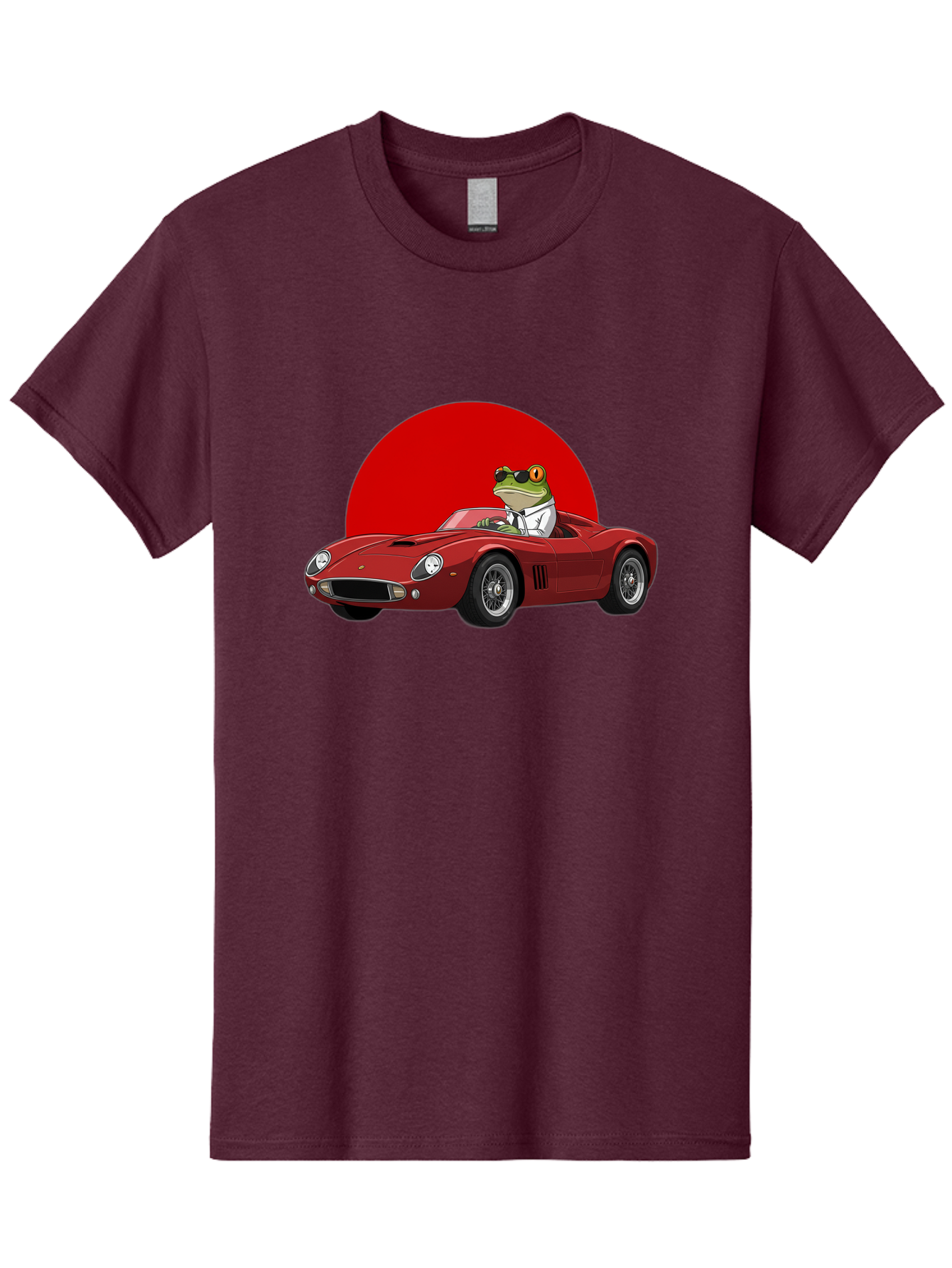 Frog-Driving-Red-Convertible Men'S Graphic Tee, 100% Cotton, Comfortable Casual Summer Wear, Machine Washable, Vintage Camera, Old Camera, Antique Camera, Black Camera, Classic Photography, Photography Equipment, Nostalgic Device, Film Camera, Baf822