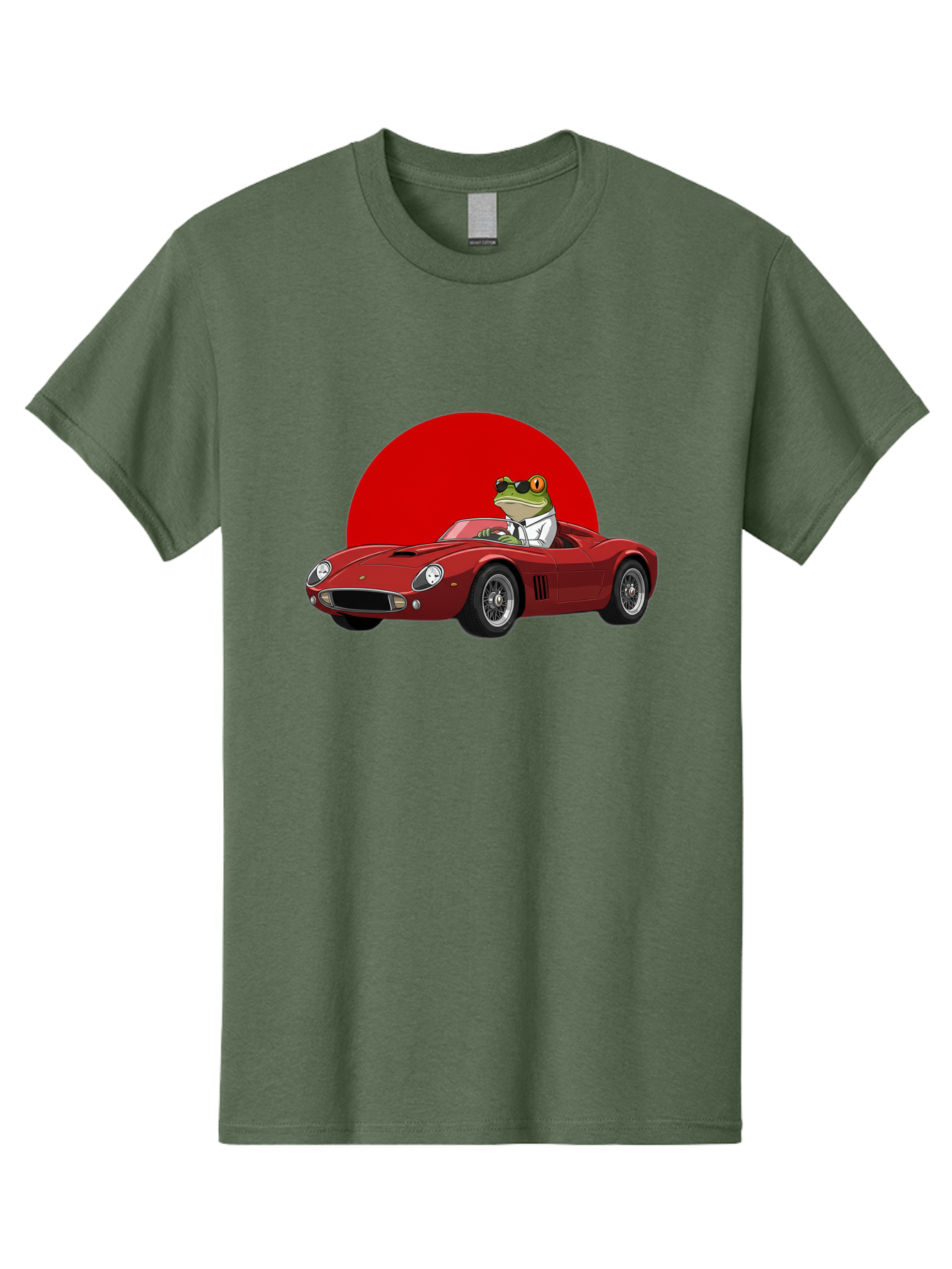 Frog-Driving-Red-Convertible Men'S Graphic Tee, 100% Cotton, Comfortable Casual Summer Wear, Machine Washable, Vintage Camera, Old Camera, Antique Camera, Black Camera, Classic Photography, Photography Equipment, Nostalgic Device, Film Camera, Baf822