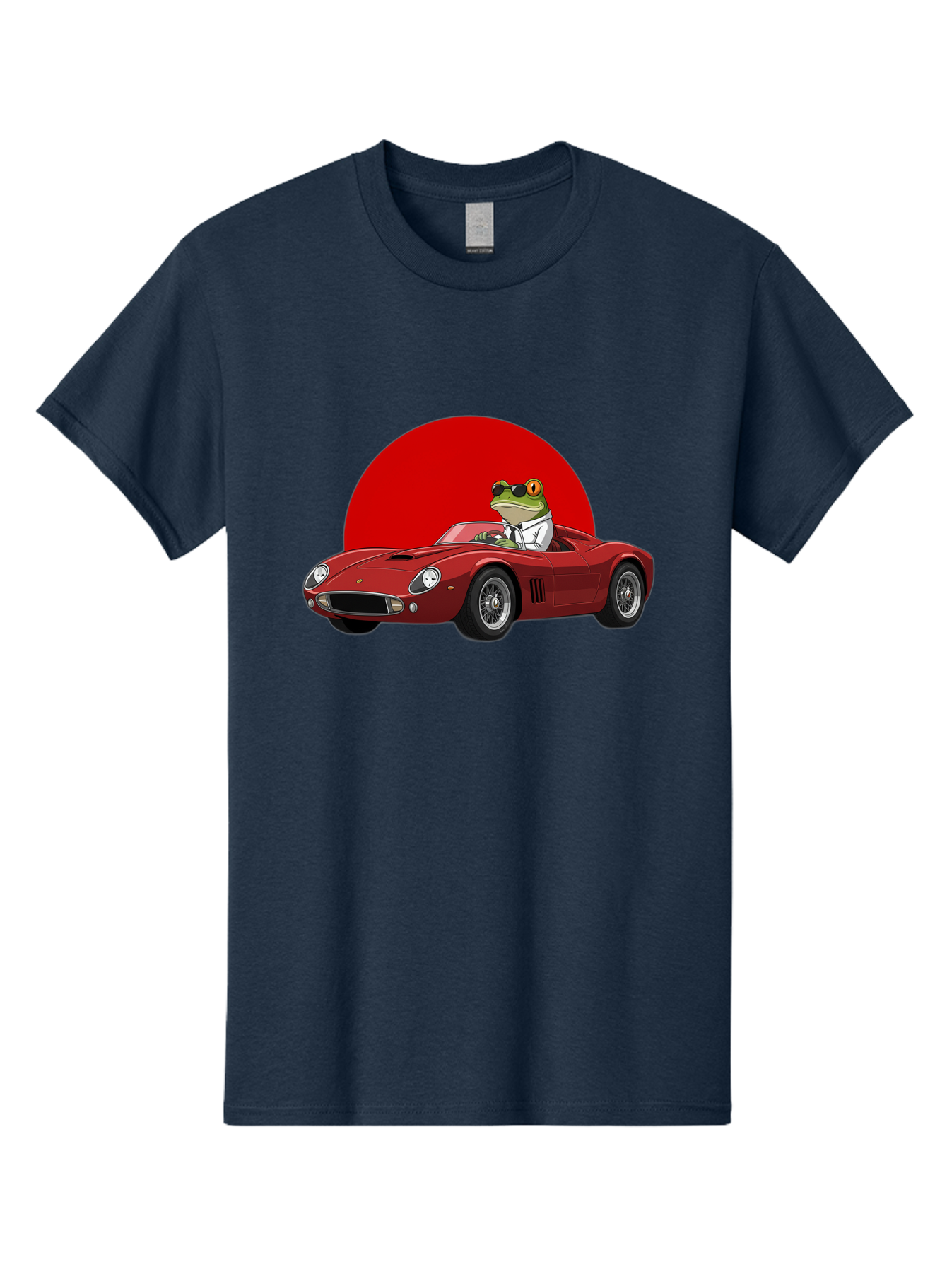 Frog-Driving-Red-Convertible Men'S Graphic Tee, 100% Cotton, Comfortable Casual Summer Wear, Machine Washable, Vintage Camera, Old Camera, Antique Camera, Black Camera, Classic Photography, Photography Equipment, Nostalgic Device, Film Camera, Baf822