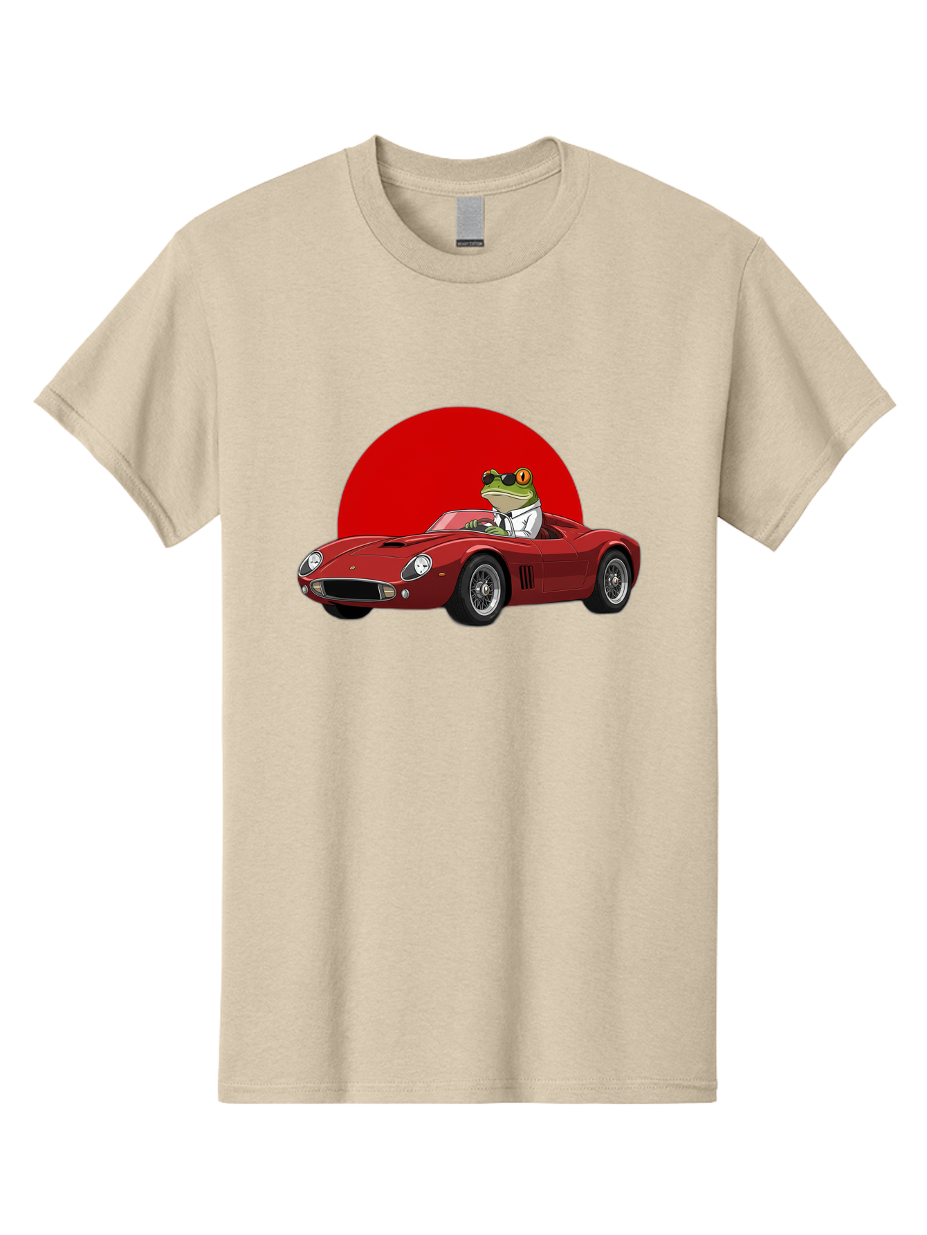 Frog-Driving-Red-Convertible Men'S Graphic Tee, 100% Cotton, Comfortable Casual Summer Wear, Machine Washable, Vintage Camera, Old Camera, Antique Camera, Black Camera, Classic Photography, Photography Equipment, Nostalgic Device, Film Camera, Baf822