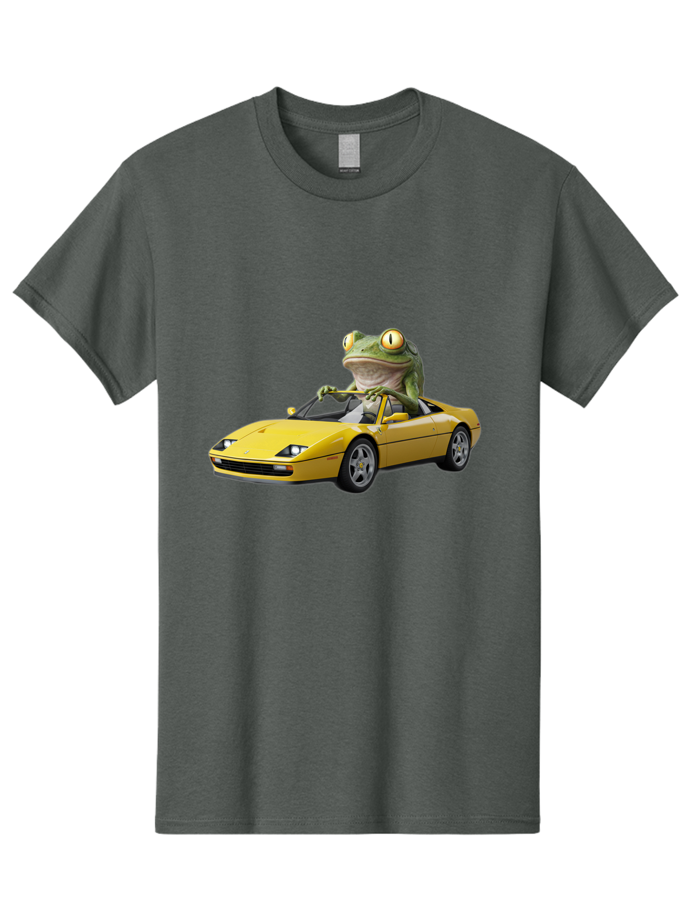Frog-Driving-Yellow-Ferrari Men'S Graphic Tee, 100% Cotton, Comfortable Casual Summer Wear, Machine Washable, Vintage Camera, Old Camera, Antique Camera, Black Camera, Classic Photography, Photography Equipment, Nostalgic Device, Film Camera, Baf823
