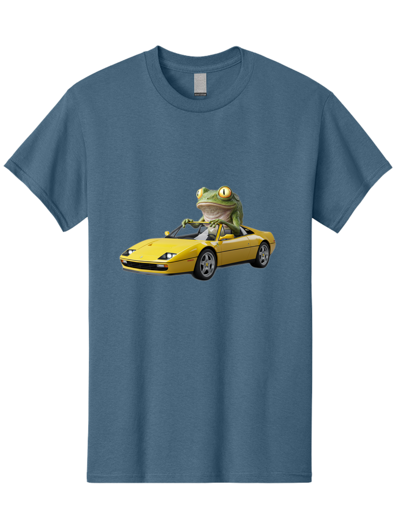Frog-Driving-Yellow-Ferrari Men'S Graphic Tee, 100% Cotton, Comfortable Casual Summer Wear, Machine Washable, Vintage Camera, Old Camera, Antique Camera, Black Camera, Classic Photography, Photography Equipment, Nostalgic Device, Film Camera, Baf823