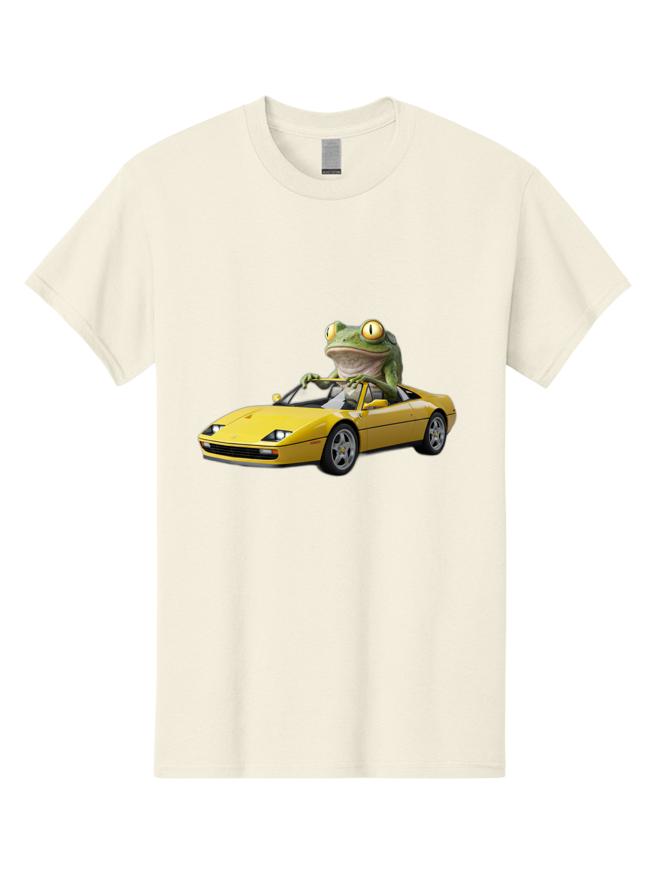 Frog-Driving-Yellow-Ferrari Men'S Graphic Tee, 100% Cotton, Comfortable Casual Summer Wear, Machine Washable, Vintage Camera, Old Camera, Antique Camera, Black Camera, Classic Photography, Photography Equipment, Nostalgic Device, Film Camera, Baf823