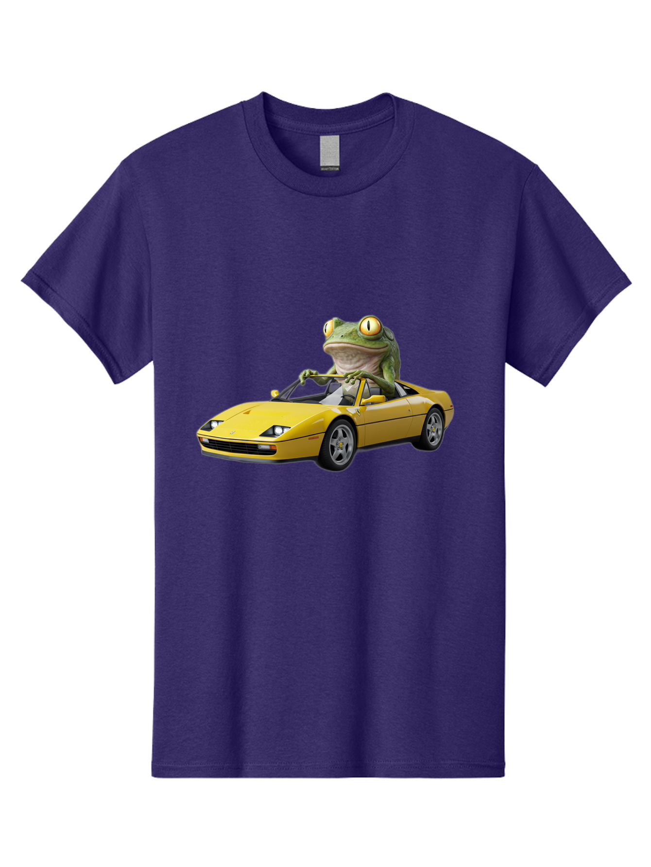 Frog-Driving-Yellow-Ferrari Men'S Graphic Tee, 100% Cotton, Comfortable Casual Summer Wear, Machine Washable, Vintage Camera, Old Camera, Antique Camera, Black Camera, Classic Photography, Photography Equipment, Nostalgic Device, Film Camera, Baf823