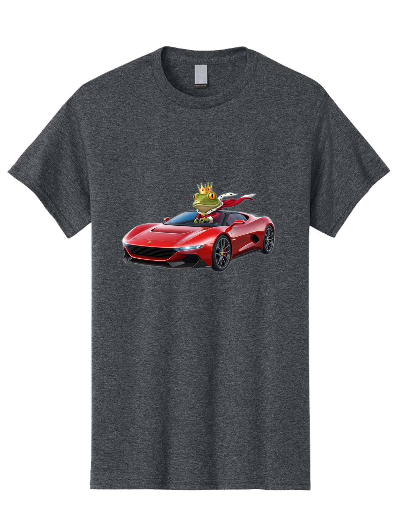 Frog-In-Ferrari-1 Men'S Graphic Tee, 100% Cotton, Comfortable Casual Summer Wear, Machine Washable, Vintage Camera, Old Camera, Antique Camera, Black Camera, Classic Photography, Photography Equipment, Nostalgic Device, Film Camera, Camera Art Baf825