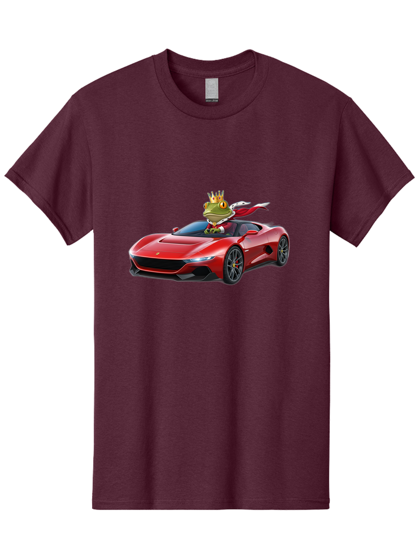 Frog-In-Ferrari-1 Men'S Graphic Tee, 100% Cotton, Comfortable Casual Summer Wear, Machine Washable, Vintage Camera, Old Camera, Antique Camera, Black Camera, Classic Photography, Photography Equipment, Nostalgic Device, Film Camera, Camera Art Baf825