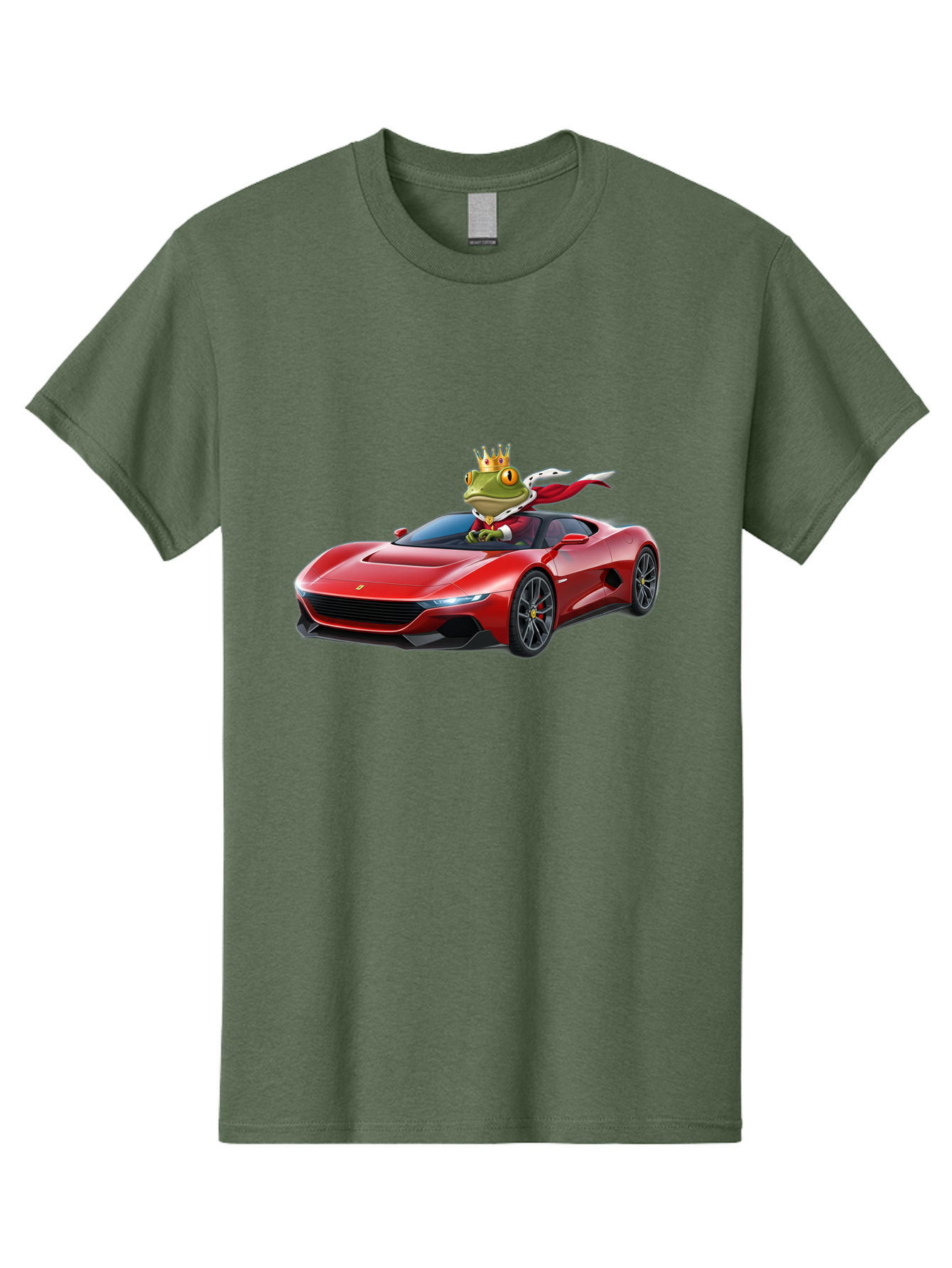 Frog-In-Ferrari-1 Men'S Graphic Tee, 100% Cotton, Comfortable Casual Summer Wear, Machine Washable, Vintage Camera, Old Camera, Antique Camera, Black Camera, Classic Photography, Photography Equipment, Nostalgic Device, Film Camera, Camera Art Baf825