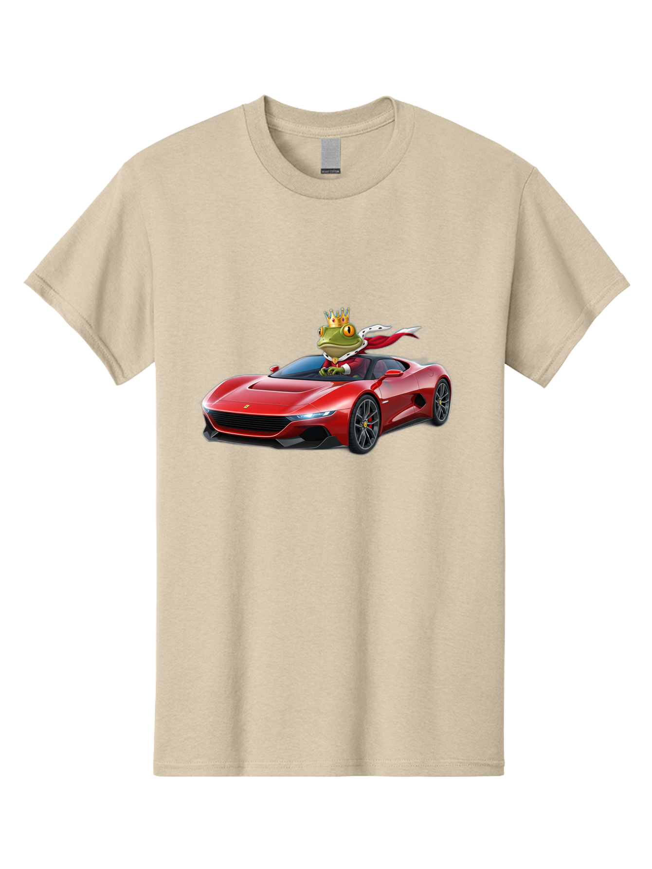 Frog-In-Ferrari-1 Men'S Graphic Tee, 100% Cotton, Comfortable Casual Summer Wear, Machine Washable, Vintage Camera, Old Camera, Antique Camera, Black Camera, Classic Photography, Photography Equipment, Nostalgic Device, Film Camera, Camera Art Baf825