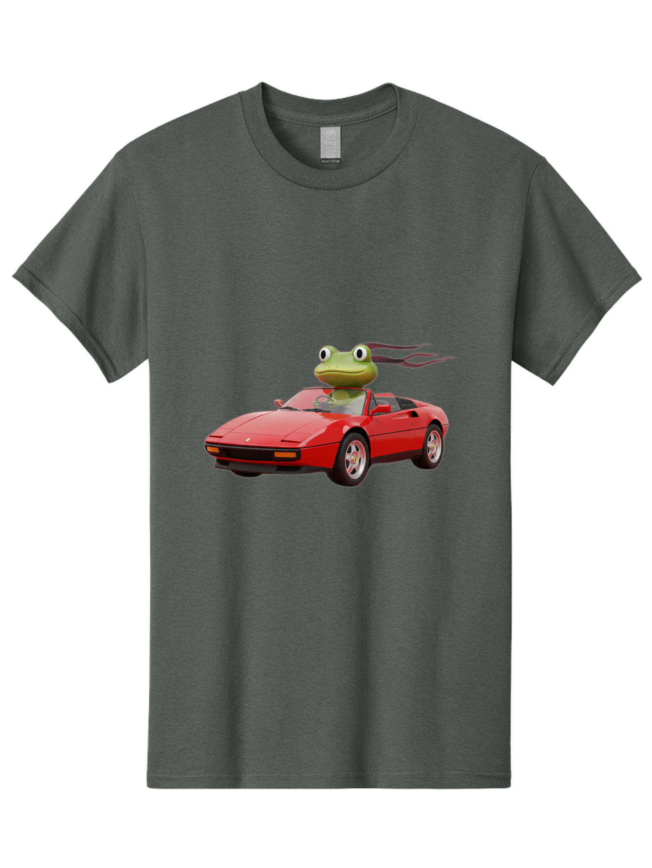 Frog-In-Ferrari-2 Men'S Graphic Tee, 100% Cotton, Comfortable Casual Summer Wear, Machine Washable, Vintage Camera, Old Camera, Antique Camera, Black Camera, Classic Photography, Photography Equipment, Nostalgic Device, Film Camera, Camera Art Baf826