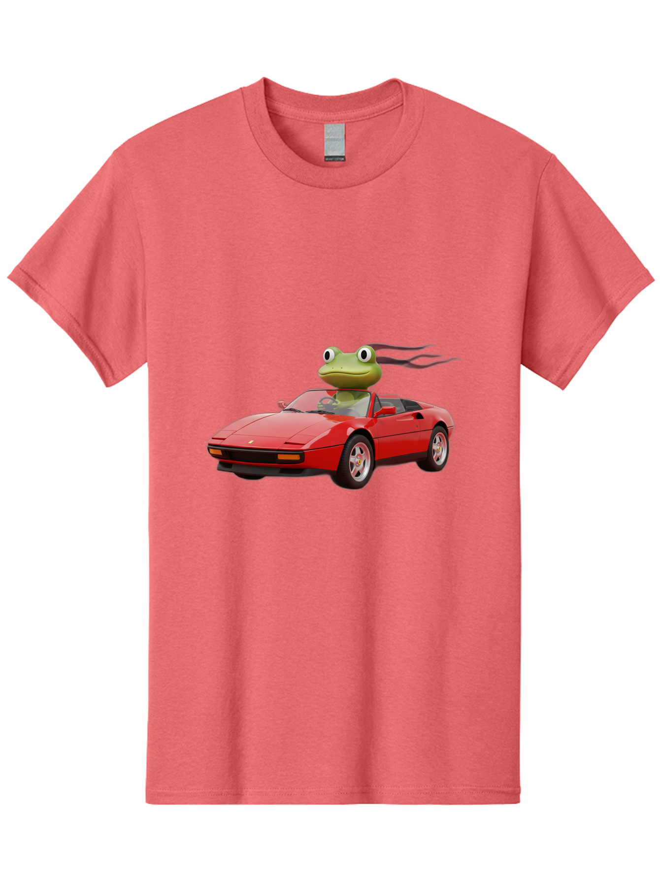 Frog-In-Ferrari-2 Men'S Graphic Tee, 100% Cotton, Comfortable Casual Summer Wear, Machine Washable, Vintage Camera, Old Camera, Antique Camera, Black Camera, Classic Photography, Photography Equipment, Nostalgic Device, Film Camera, Camera Art Baf826