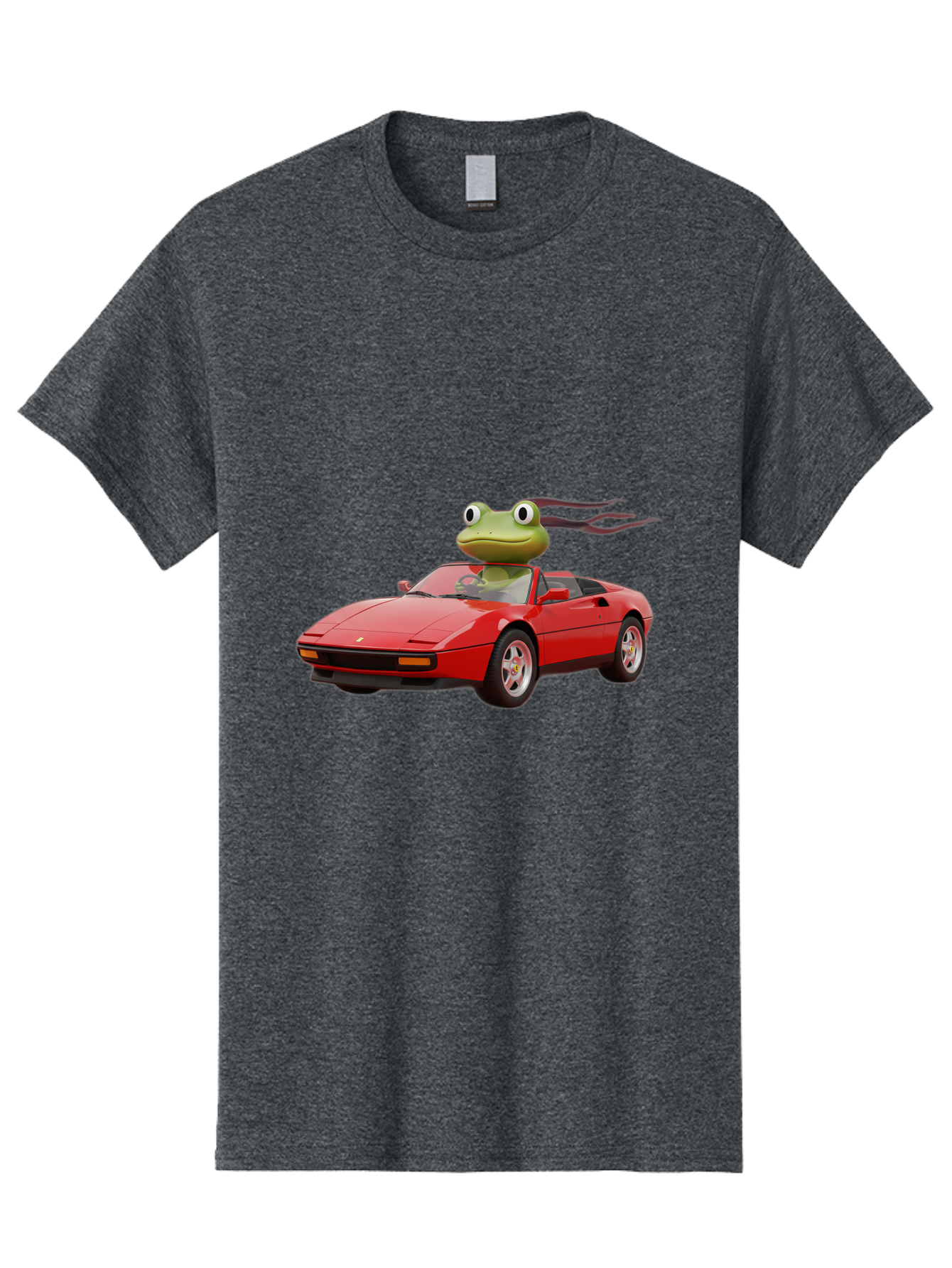 Frog-In-Ferrari-2 Men'S Graphic Tee, 100% Cotton, Comfortable Casual Summer Wear, Machine Washable, Vintage Camera, Old Camera, Antique Camera, Black Camera, Classic Photography, Photography Equipment, Nostalgic Device, Film Camera, Camera Art Baf826