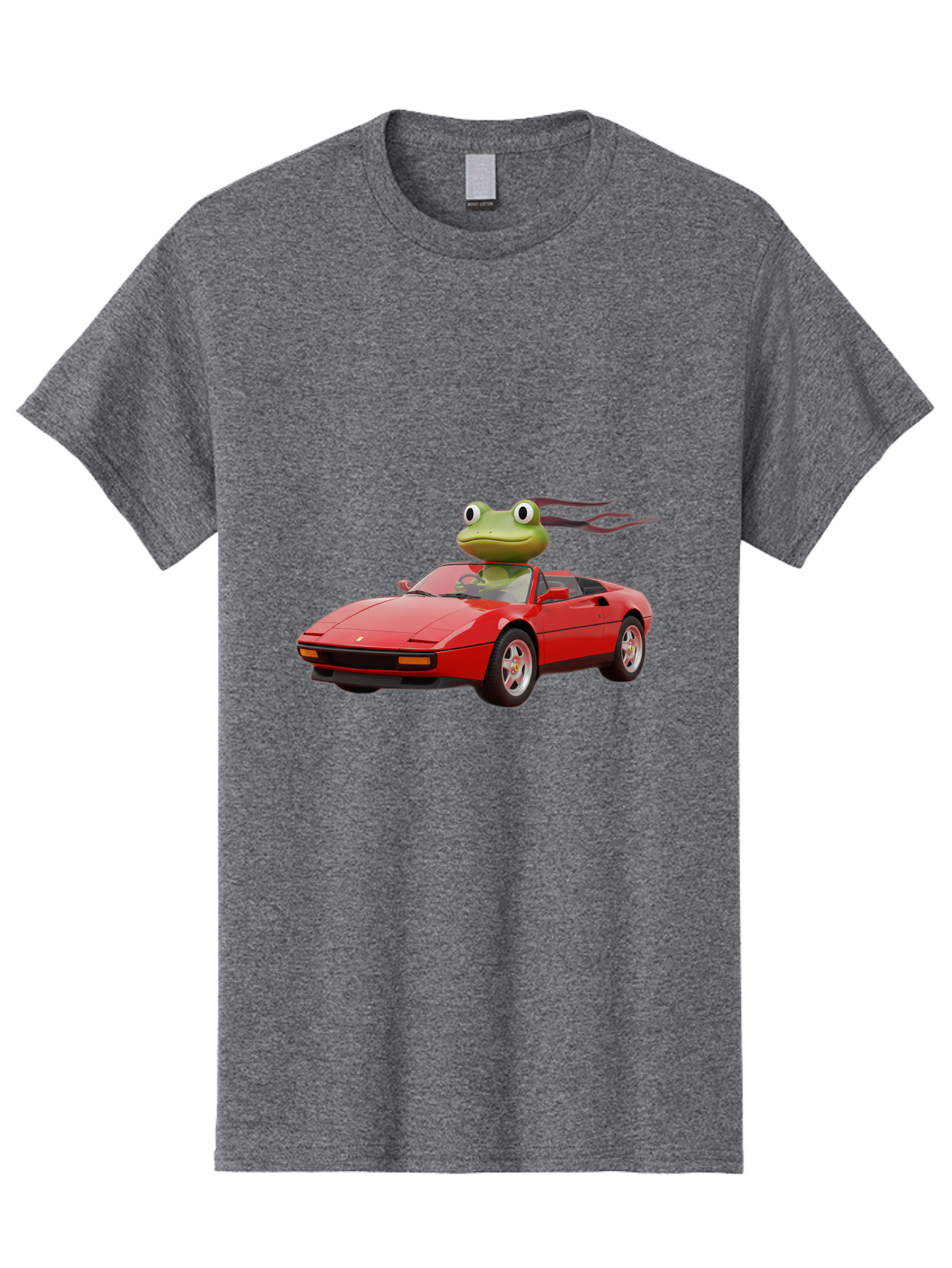Frog-In-Ferrari-2 Men'S Graphic Tee, 100% Cotton, Comfortable Casual Summer Wear, Machine Washable, Vintage Camera, Old Camera, Antique Camera, Black Camera, Classic Photography, Photography Equipment, Nostalgic Device, Film Camera, Camera Art Baf826