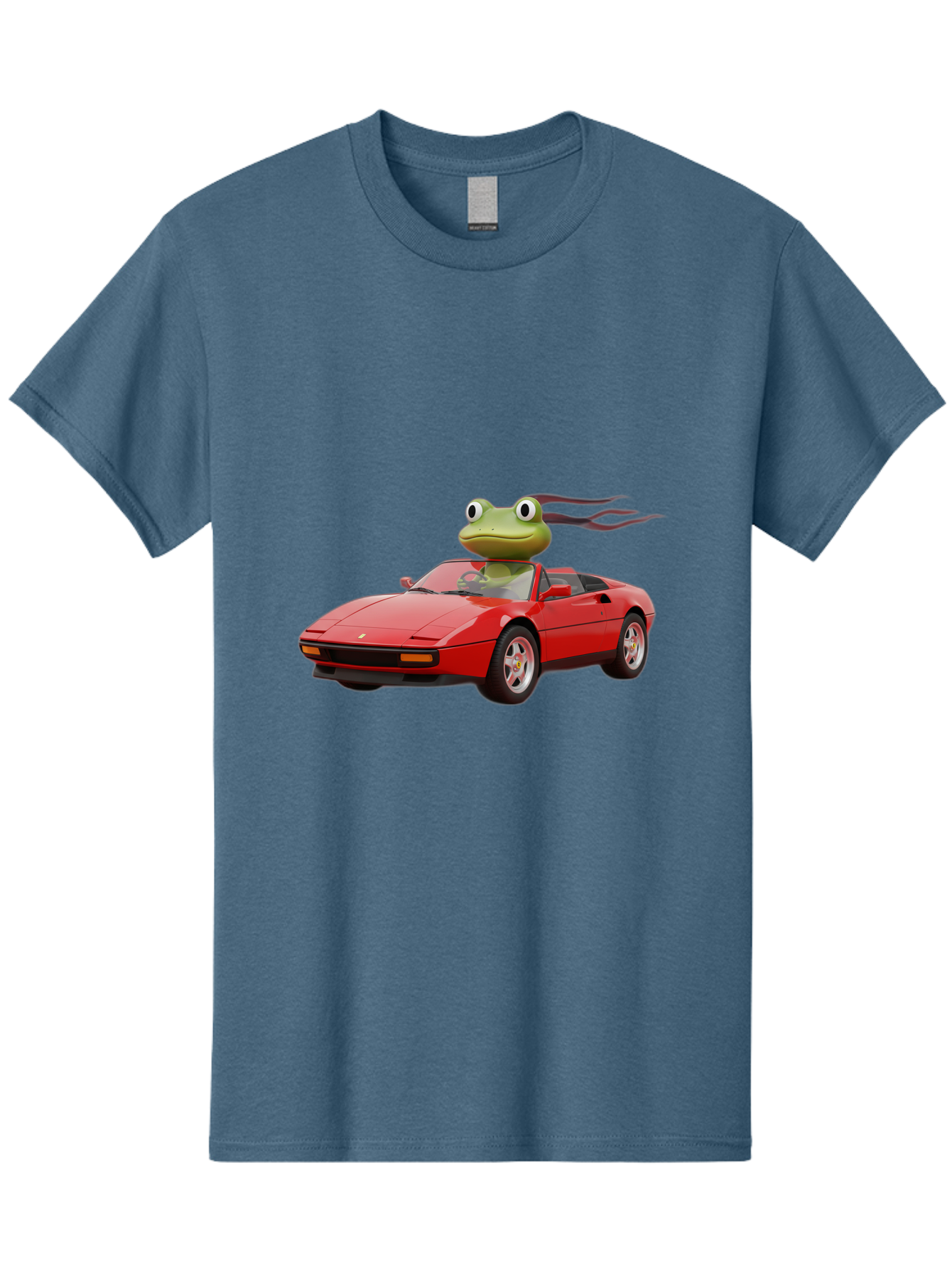 Frog-In-Ferrari-2 Men'S Graphic Tee, 100% Cotton, Comfortable Casual Summer Wear, Machine Washable, Vintage Camera, Old Camera, Antique Camera, Black Camera, Classic Photography, Photography Equipment, Nostalgic Device, Film Camera, Camera Art Baf826