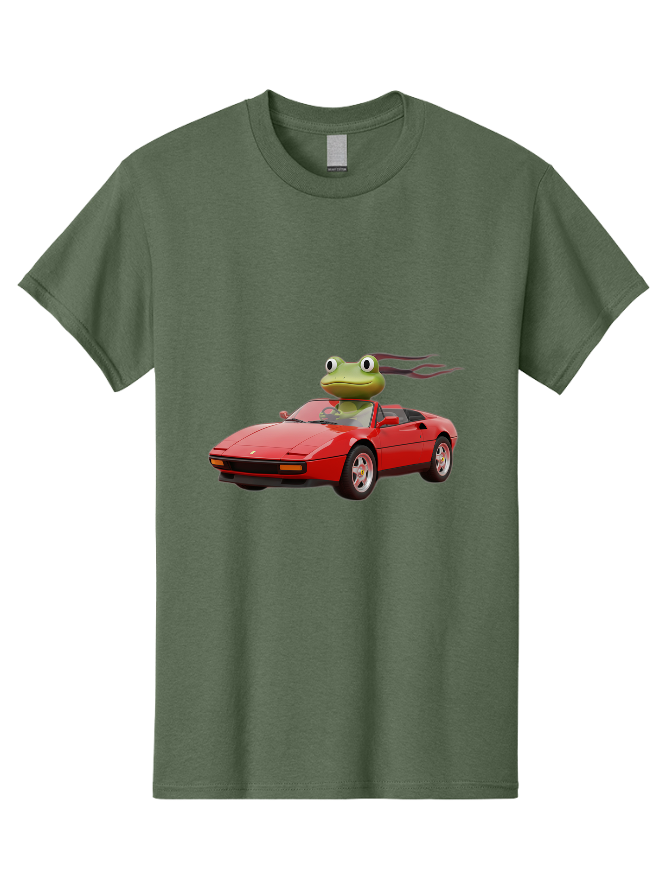 Frog-In-Ferrari-2 Men'S Graphic Tee, 100% Cotton, Comfortable Casual Summer Wear, Machine Washable, Vintage Camera, Old Camera, Antique Camera, Black Camera, Classic Photography, Photography Equipment, Nostalgic Device, Film Camera, Camera Art Baf826