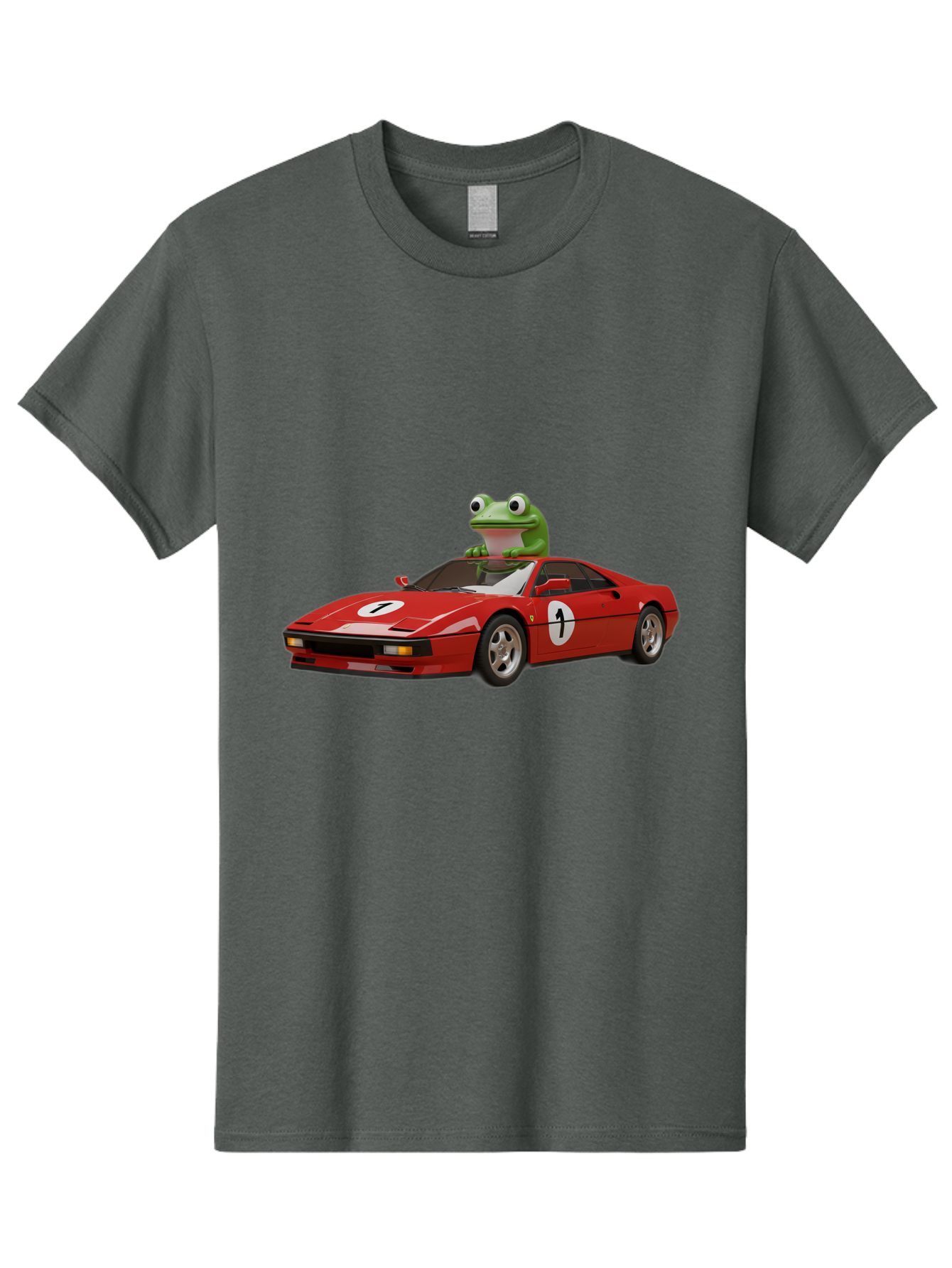 Frog-In-Ferrari-4 Men'S Graphic Tee, 100% Cotton, Comfortable Casual Summer Wear, Machine Washable, Vintage Camera, Old Camera, Antique Camera, Black Camera, Classic Photography, Photography Equipment, Nostalgic Device, Film Camera, Camera Art Baf828