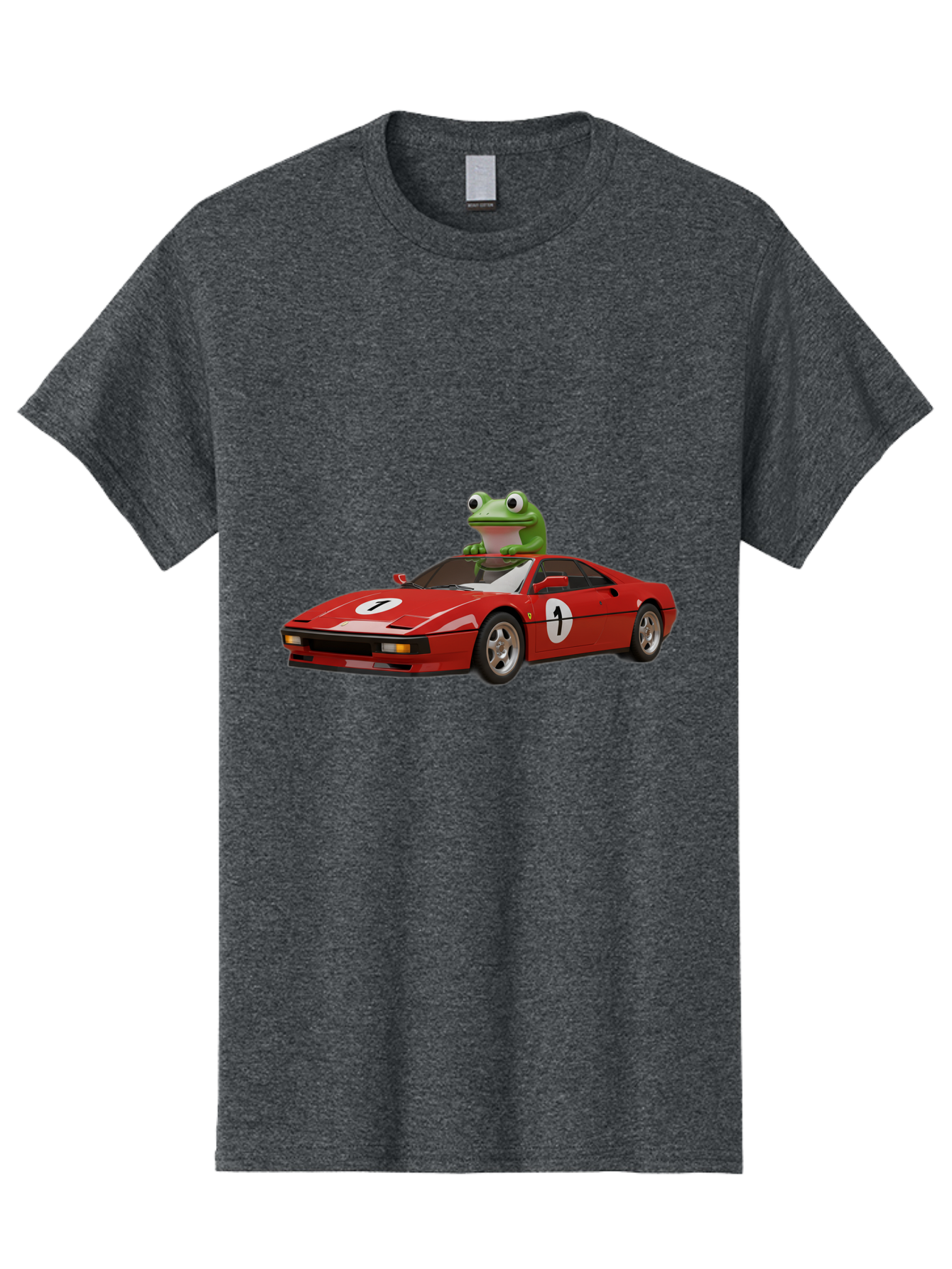Frog-In-Ferrari-4 Men'S Graphic Tee, 100% Cotton, Comfortable Casual Summer Wear, Machine Washable, Vintage Camera, Old Camera, Antique Camera, Black Camera, Classic Photography, Photography Equipment, Nostalgic Device, Film Camera, Camera Art Baf828