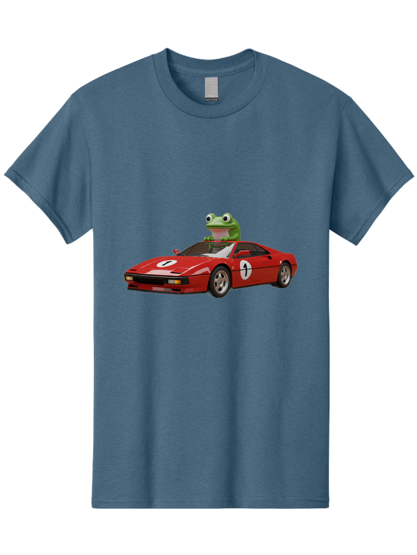 Frog-In-Ferrari-4 Men'S Graphic Tee, 100% Cotton, Comfortable Casual Summer Wear, Machine Washable, Vintage Camera, Old Camera, Antique Camera, Black Camera, Classic Photography, Photography Equipment, Nostalgic Device, Film Camera, Camera Art Baf828