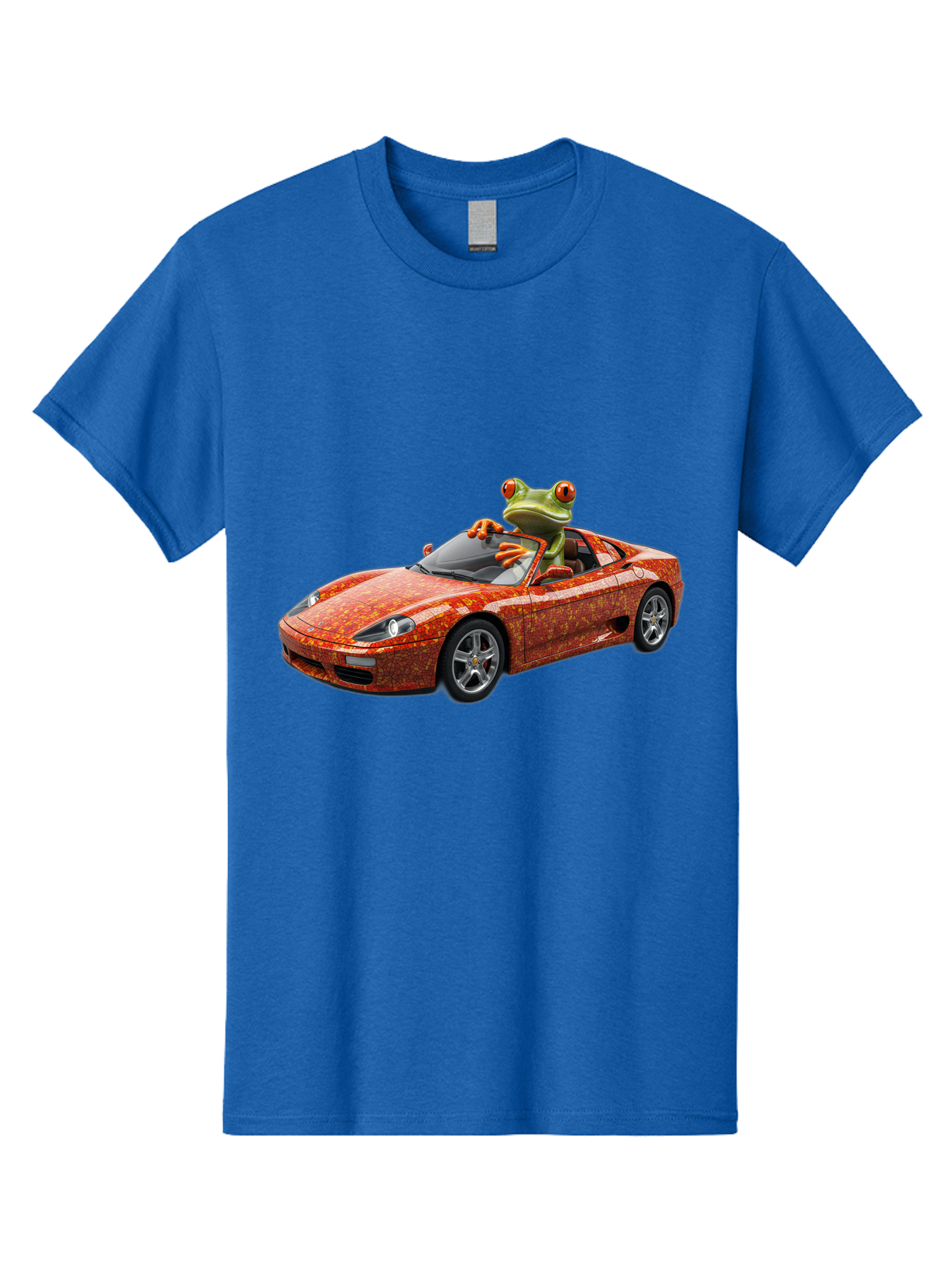 Frog-In-Ferrari-6 Men'S Graphic Tee, 100% Cotton, Comfortable Casual Summer Wear, Machine Washable, Vintage Camera, Old Camera, Antique Camera, Black Camera, Classic Photography, Photography Equipment, Nostalgic Device, Film Camera, Camera Art Baf830