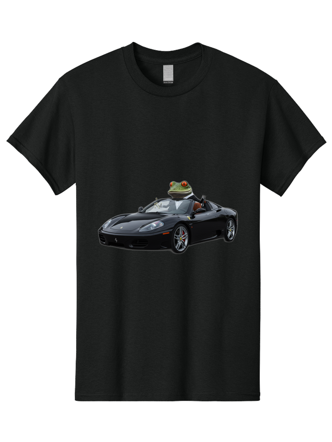 Frog-In-Ferrari-7 Men'S Graphic Tee, 100% Cotton, Comfortable Casual Summer Wear, Machine Washable, Vintage Camera, Old Camera, Antique Camera, Black Camera, Classic Photography, Photography Equipment, Nostalgic Device, Film Camera, Camera Art Baf831