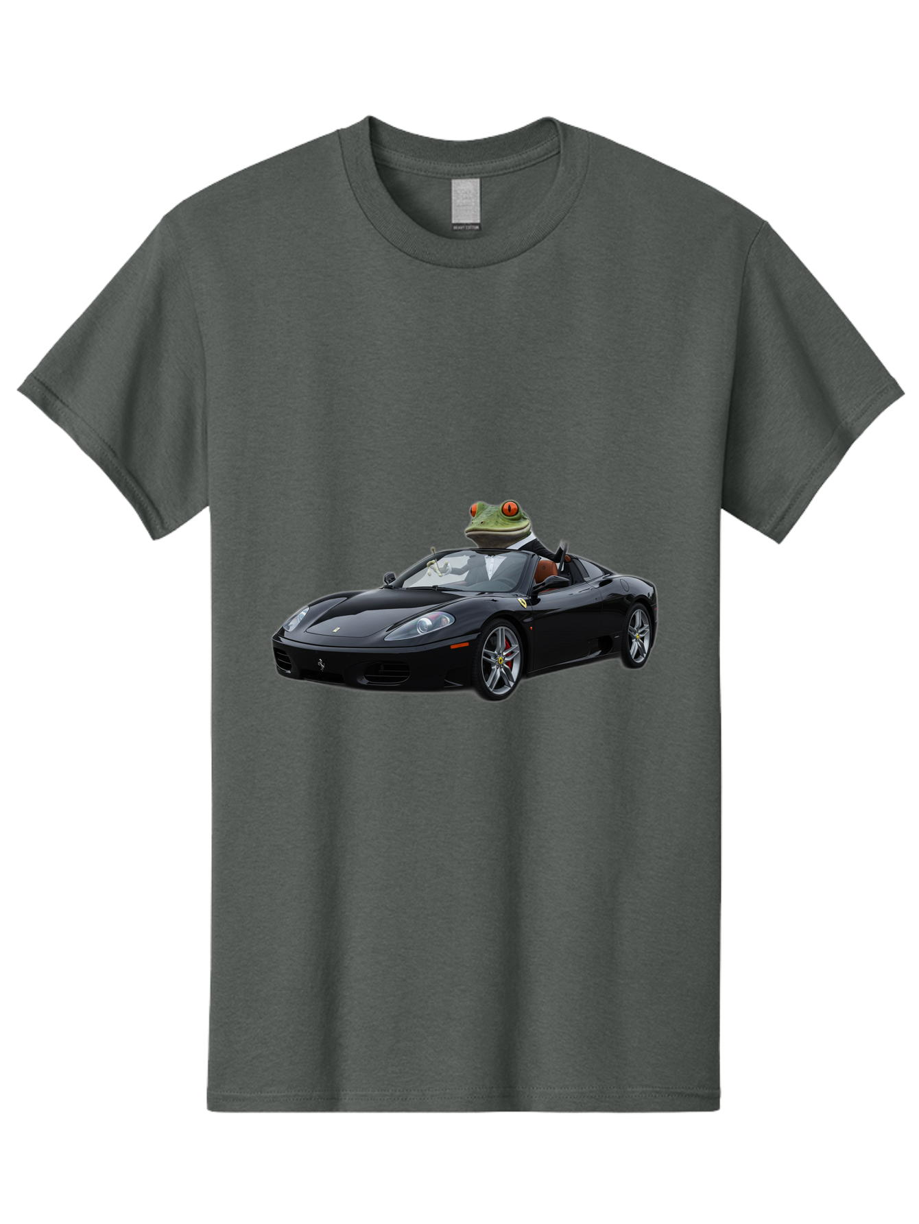 Frog-In-Ferrari-7 Men'S Graphic Tee, 100% Cotton, Comfortable Casual Summer Wear, Machine Washable, Vintage Camera, Old Camera, Antique Camera, Black Camera, Classic Photography, Photography Equipment, Nostalgic Device, Film Camera, Camera Art Baf831