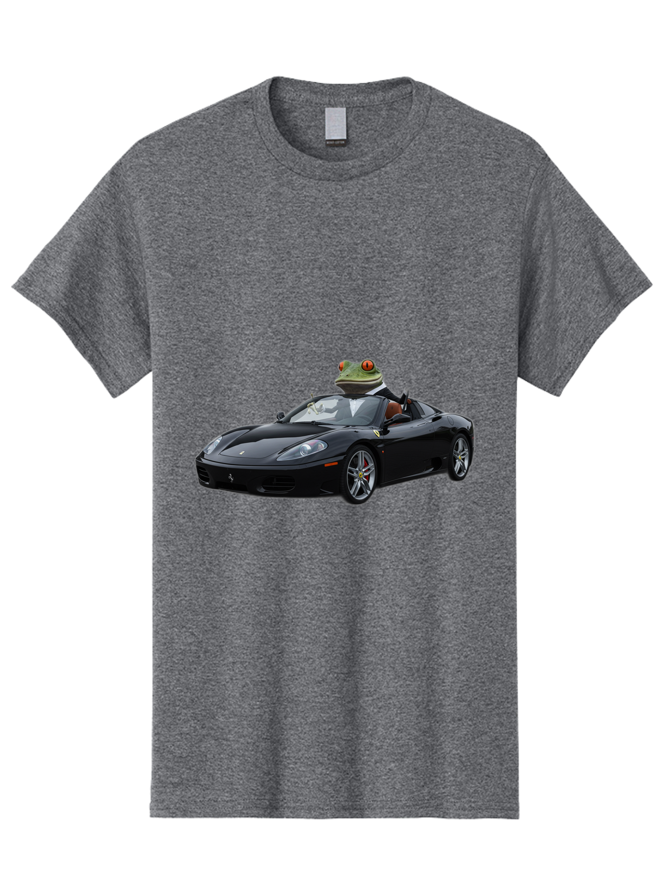 Frog-In-Ferrari-7 Men'S Graphic Tee, 100% Cotton, Comfortable Casual Summer Wear, Machine Washable, Vintage Camera, Old Camera, Antique Camera, Black Camera, Classic Photography, Photography Equipment, Nostalgic Device, Film Camera, Camera Art Baf831