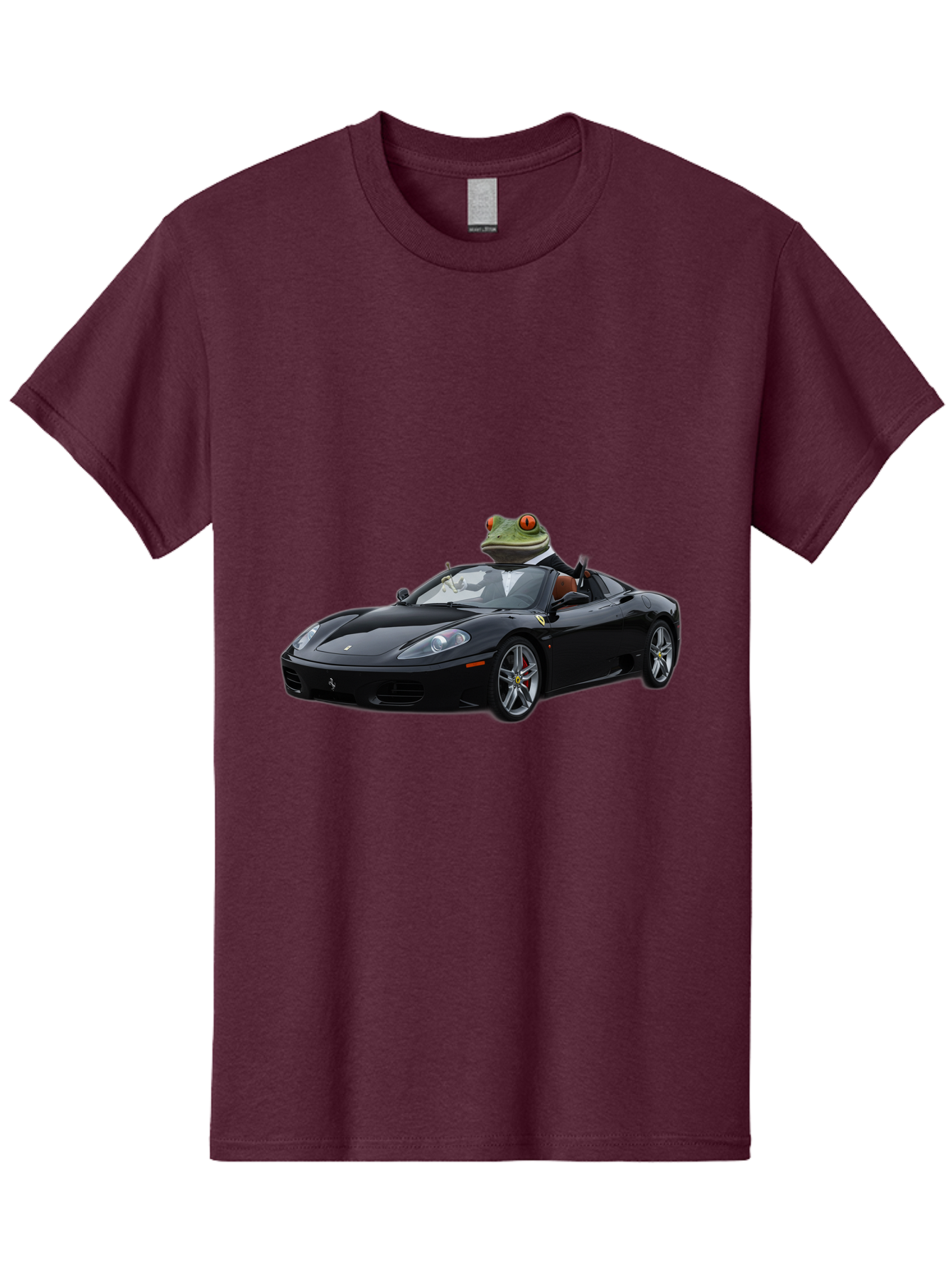Frog-In-Ferrari-7 Men'S Graphic Tee, 100% Cotton, Comfortable Casual Summer Wear, Machine Washable, Vintage Camera, Old Camera, Antique Camera, Black Camera, Classic Photography, Photography Equipment, Nostalgic Device, Film Camera, Camera Art Baf831