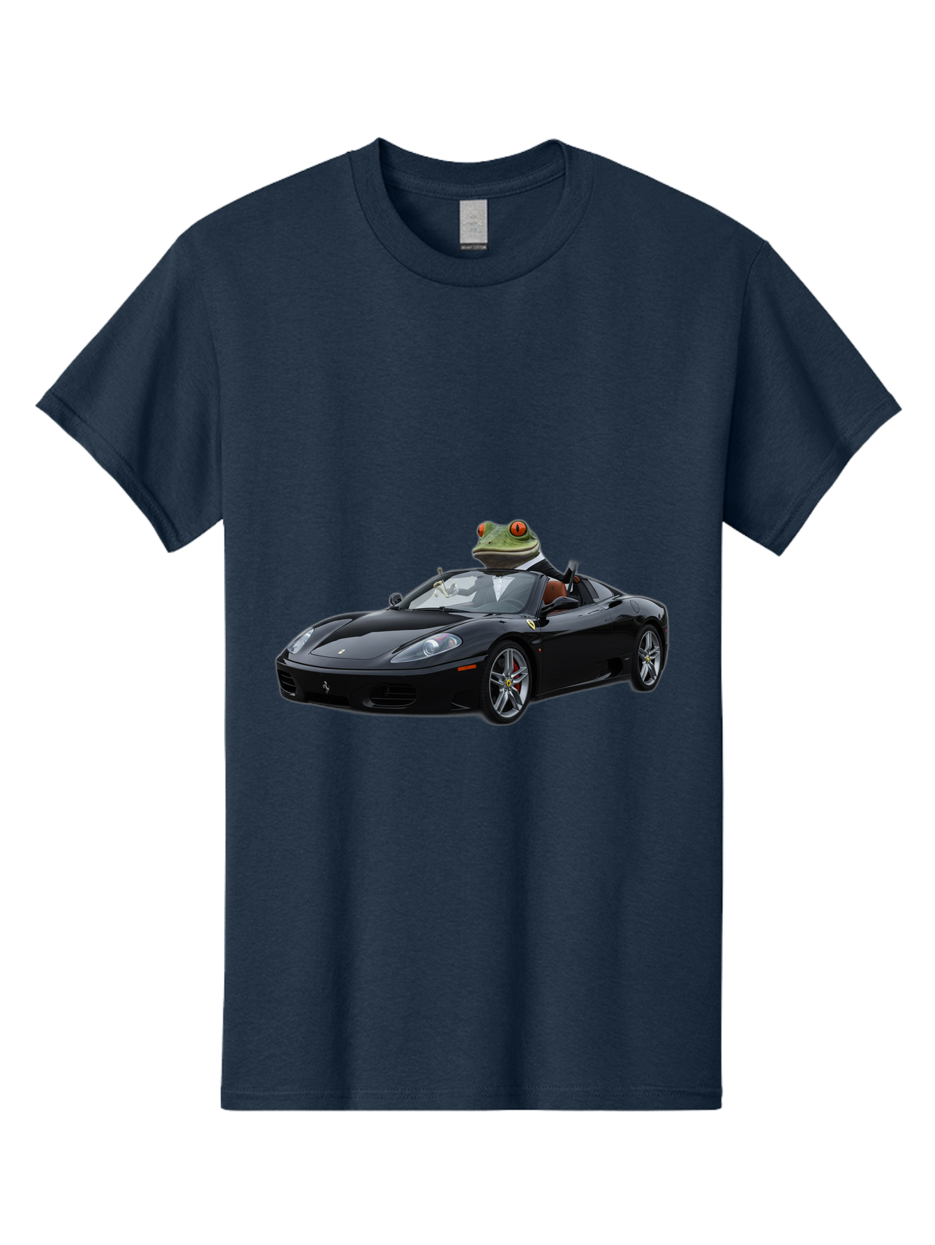 Frog-In-Ferrari-7 Men'S Graphic Tee, 100% Cotton, Comfortable Casual Summer Wear, Machine Washable, Vintage Camera, Old Camera, Antique Camera, Black Camera, Classic Photography, Photography Equipment, Nostalgic Device, Film Camera, Camera Art Baf831