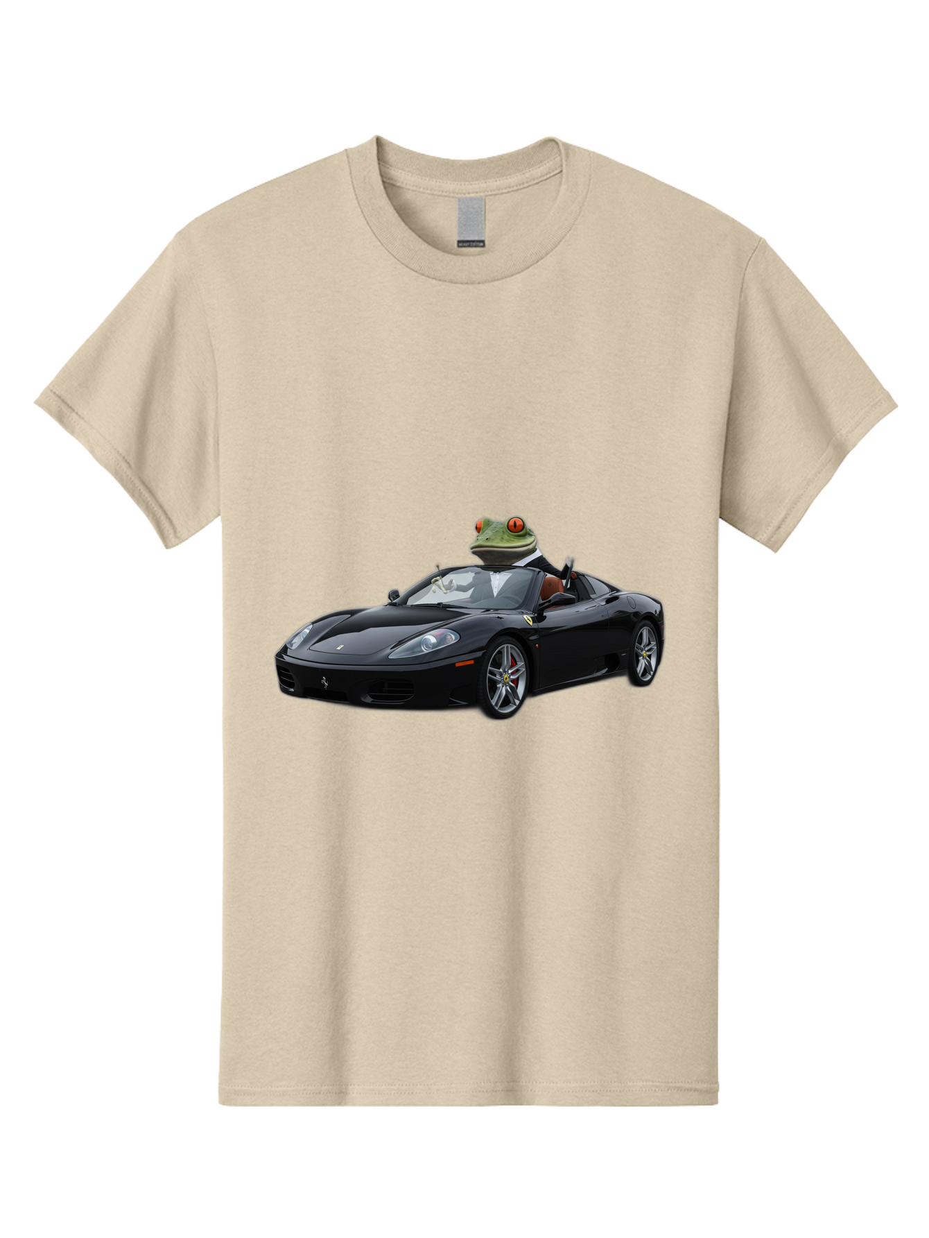 Frog-In-Ferrari-7 Men'S Graphic Tee, 100% Cotton, Comfortable Casual Summer Wear, Machine Washable, Vintage Camera, Old Camera, Antique Camera, Black Camera, Classic Photography, Photography Equipment, Nostalgic Device, Film Camera, Camera Art Baf831