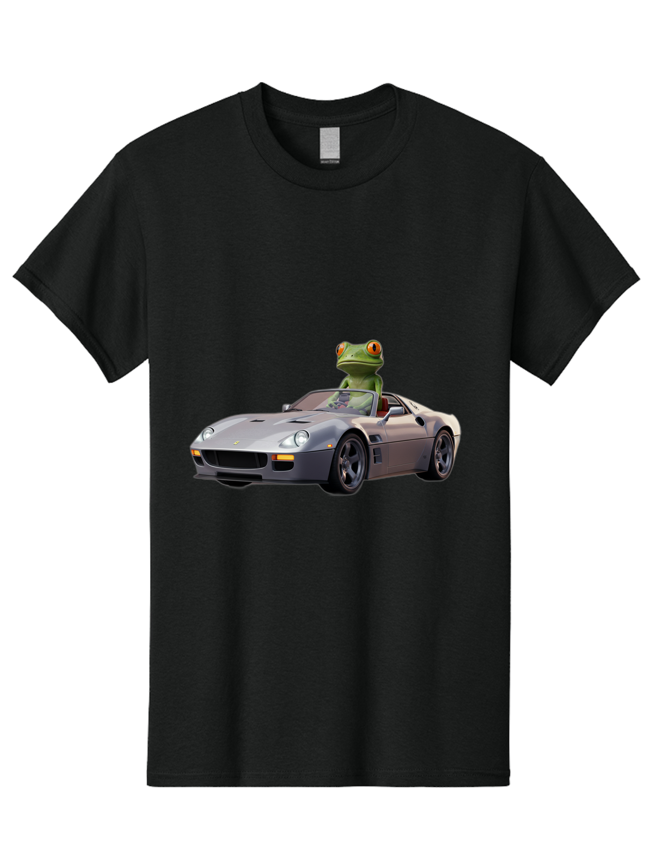 Frog-In-Ferrari-8 Men'S Graphic Tee, 100% Cotton, Comfortable Casual Summer Wear, Machine Washable, Vintage Camera, Old Camera, Antique Camera, Black Camera, Classic Photography, Photography Equipment, Nostalgic Device, Film Camera, Camera Art Baf832