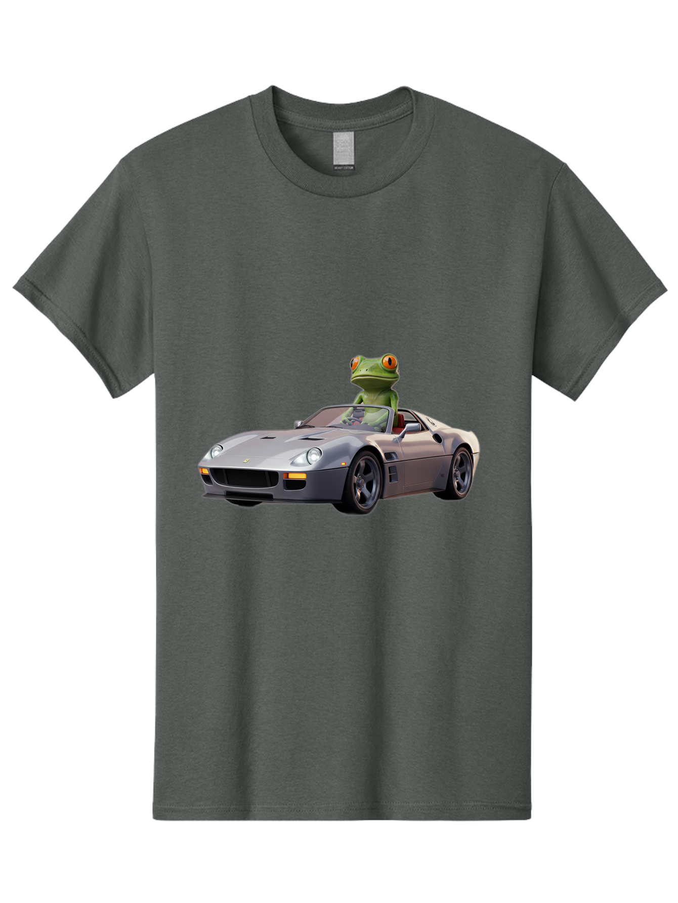 Frog-In-Ferrari-8 Men'S Graphic Tee, 100% Cotton, Comfortable Casual Summer Wear, Machine Washable, Vintage Camera, Old Camera, Antique Camera, Black Camera, Classic Photography, Photography Equipment, Nostalgic Device, Film Camera, Camera Art Baf832