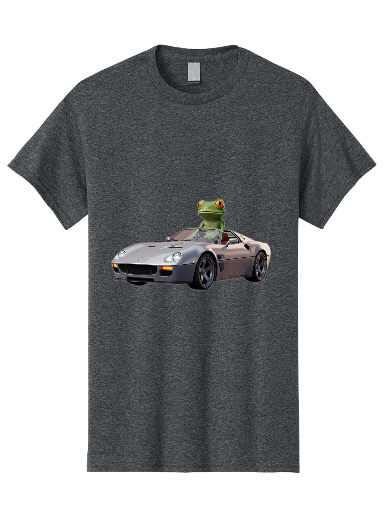 Frog-In-Ferrari-8 Men'S Graphic Tee, 100% Cotton, Comfortable Casual Summer Wear, Machine Washable, Vintage Camera, Old Camera, Antique Camera, Black Camera, Classic Photography, Photography Equipment, Nostalgic Device, Film Camera, Camera Art Baf832