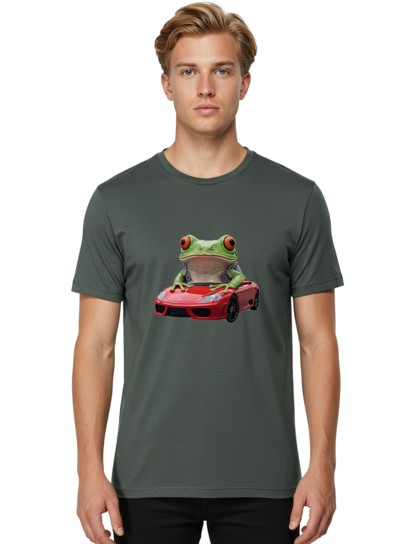 Frog-In-Porsche Men'S Graphic Tee, 100% Cotton, Comfortable Casual Summer Wear, Machine Washable, Vintage Camera, Old Camera, Antique Camera, Black Camera, Classic Photography, Photography Equipment, Nostalgic Device, Film Camera, Camera Art Baf835