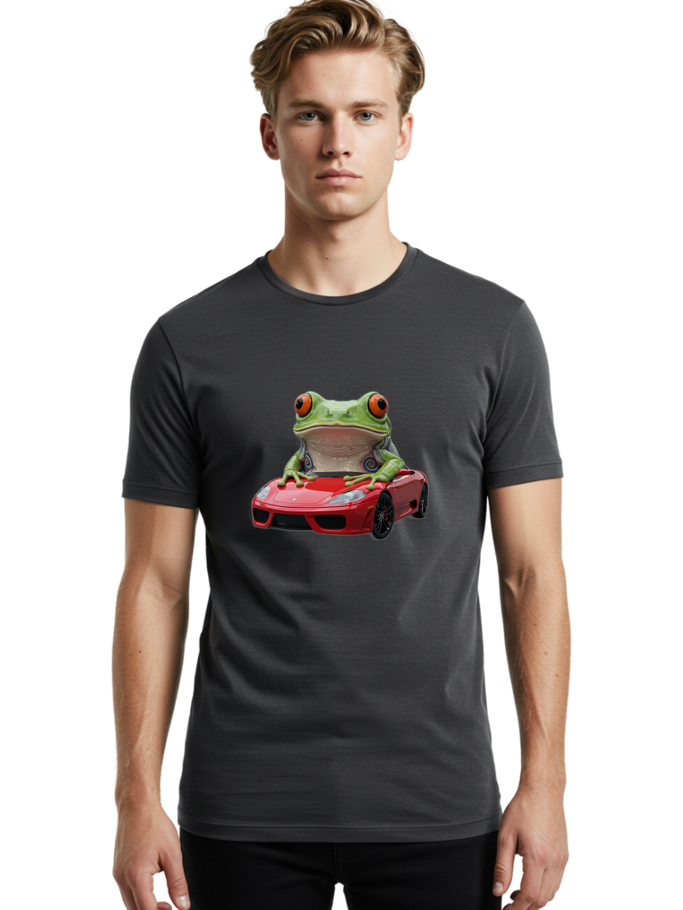 Frog-In-Porsche Men'S Graphic Tee, 100% Cotton, Comfortable Casual Summer Wear, Machine Washable, Vintage Camera, Old Camera, Antique Camera, Black Camera, Classic Photography, Photography Equipment, Nostalgic Device, Film Camera, Camera Art Baf835