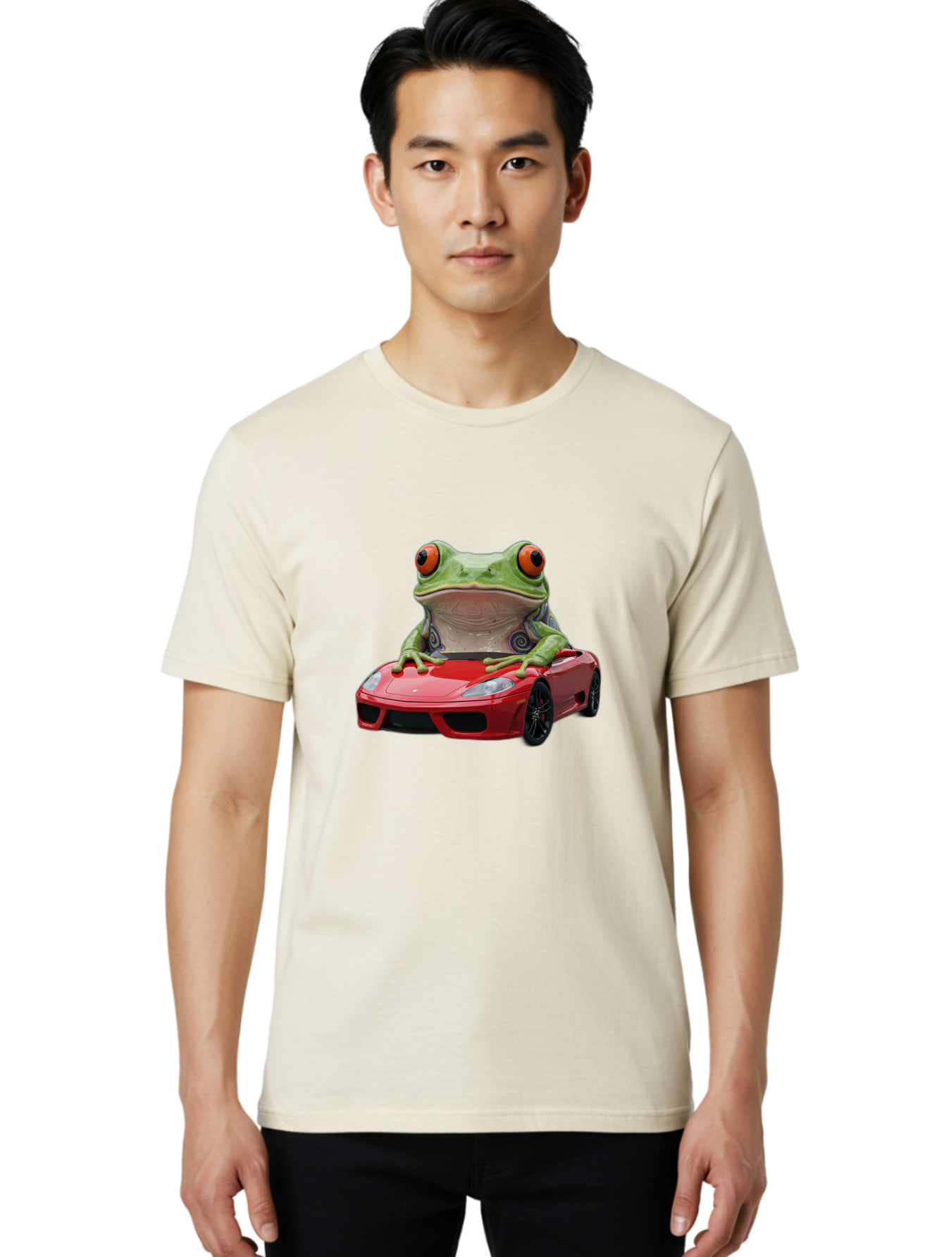 Frog-In-Porsche Men'S Graphic Tee, 100% Cotton, Comfortable Casual Summer Wear, Machine Washable, Vintage Camera, Old Camera, Antique Camera, Black Camera, Classic Photography, Photography Equipment, Nostalgic Device, Film Camera, Camera Art Baf835