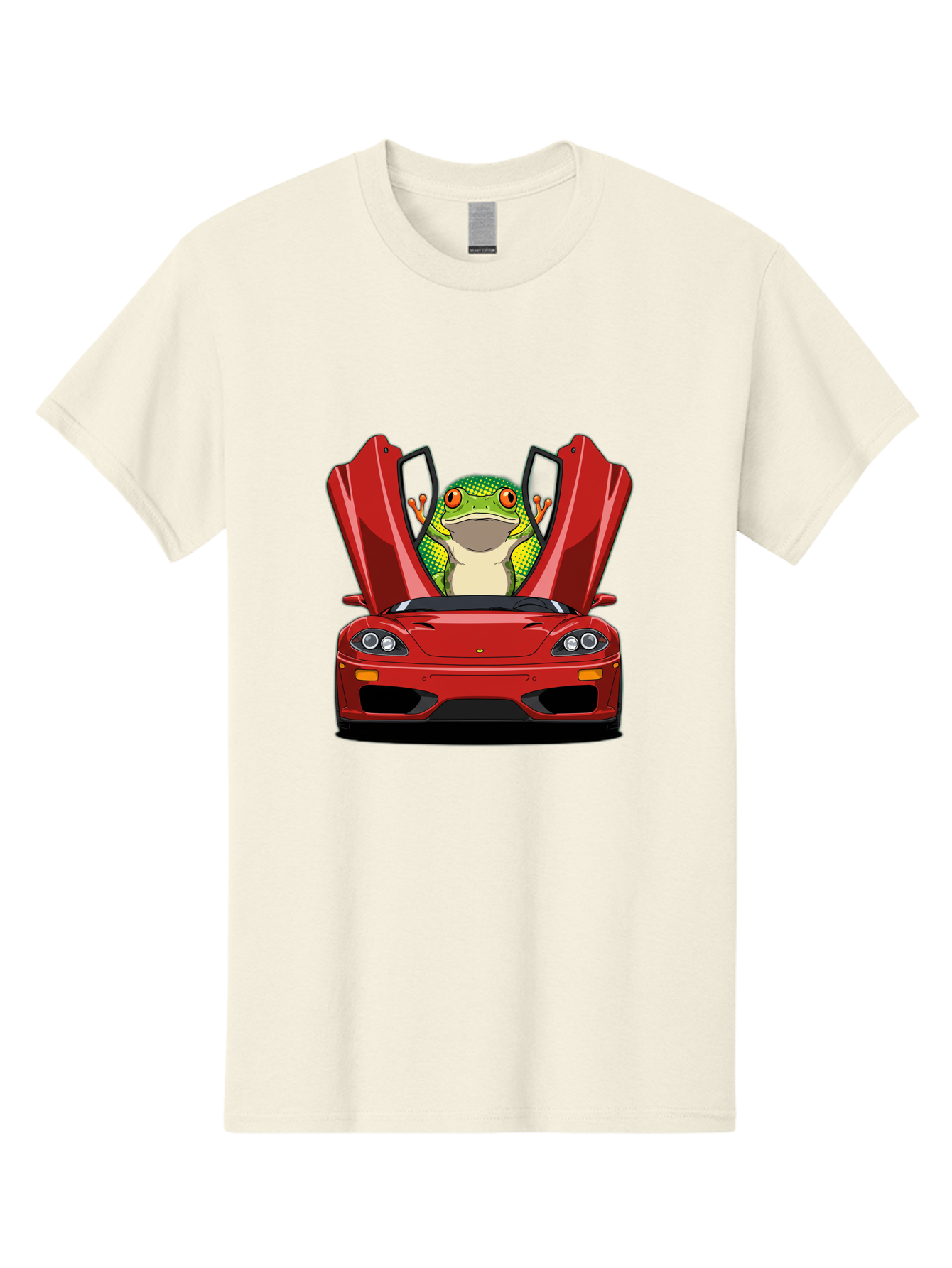 Frog-In-Red-Sports-Car-1 Men'S Graphic Tee, 100% Cotton, Comfortable Casual Summer Wear, Machine Washable, Vintage Camera, Old Camera, Antique Camera, Black Camera, Classic Photography, Photography Equipment, Nostalgic Device, Film Camera, Baf836