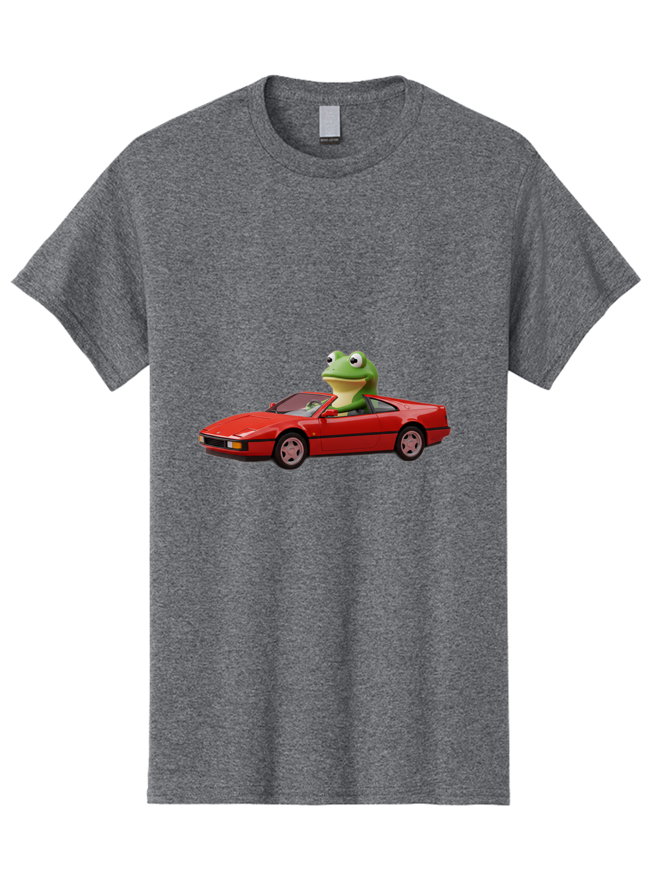 Frog-In-Red-Sports-Car-2 Men'S Graphic Tee, 100% Cotton, Comfortable Casual Summer Wear, Machine Washable, Vintage Camera, Old Camera, Antique Camera, Black Camera, Classic Photography, Photography Equipment, Nostalgic Device, Film Camera, Baf837